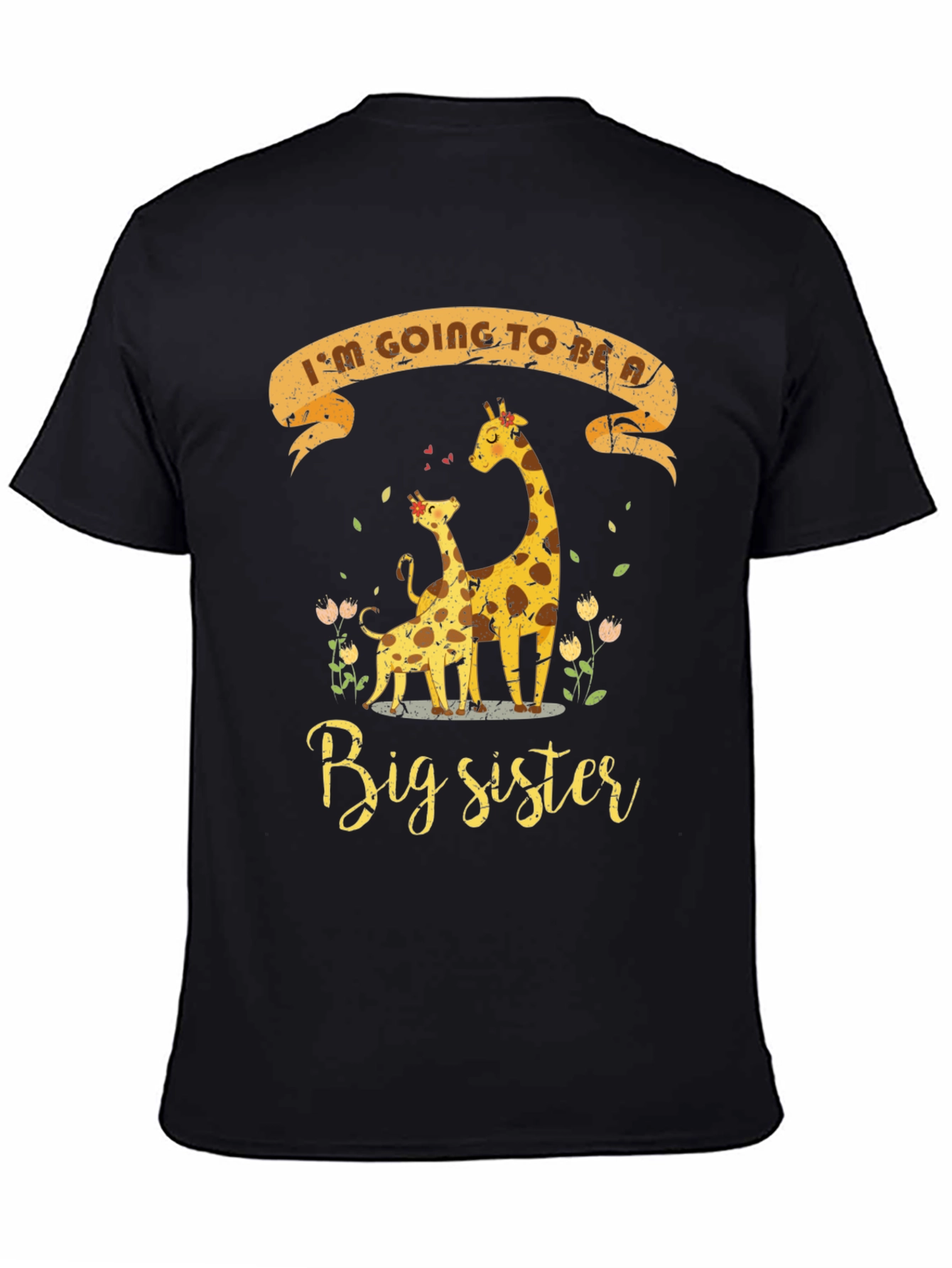 Big Sister Giraffe T-Shirt - Pregnancy Announcement