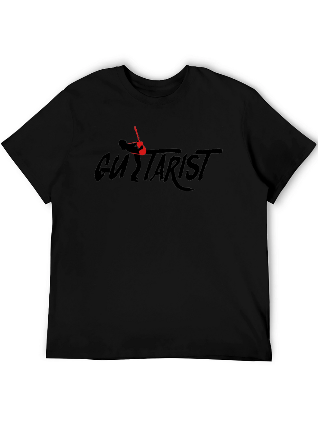 Guitarist Black Graphic T-Shirt