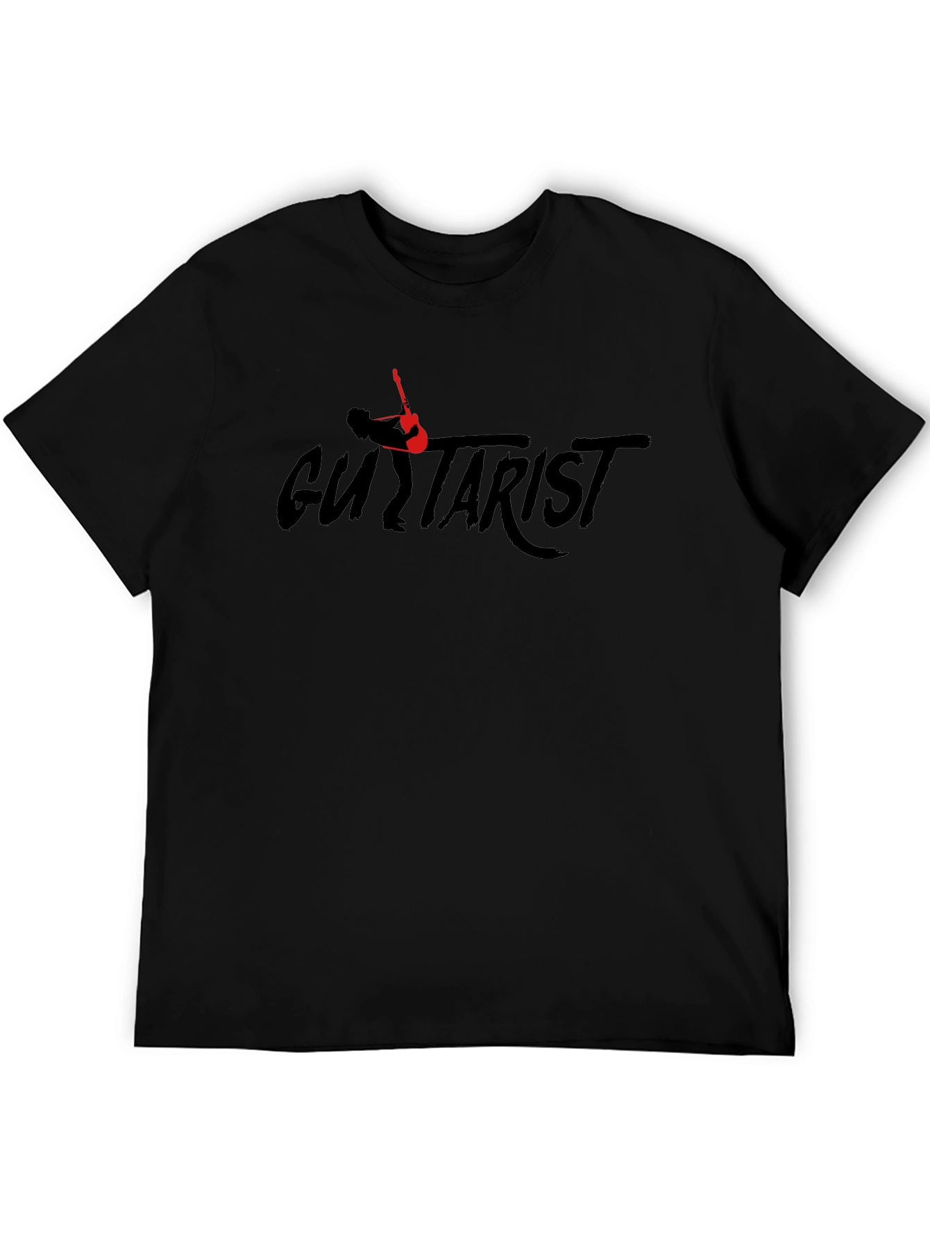 Guitarist Black Graphic T-Shirt