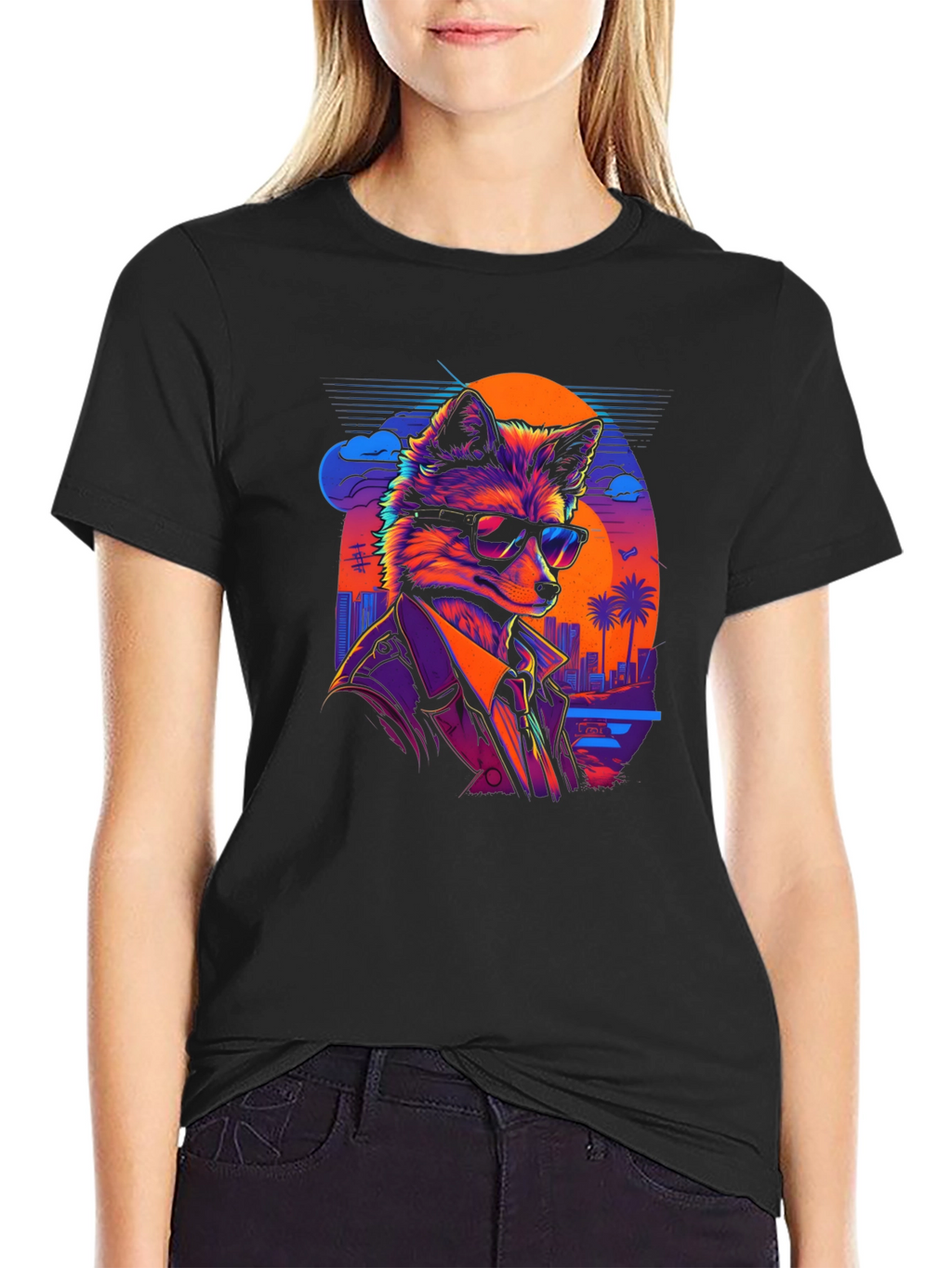 Fox in Shades Graphic T-Shirt