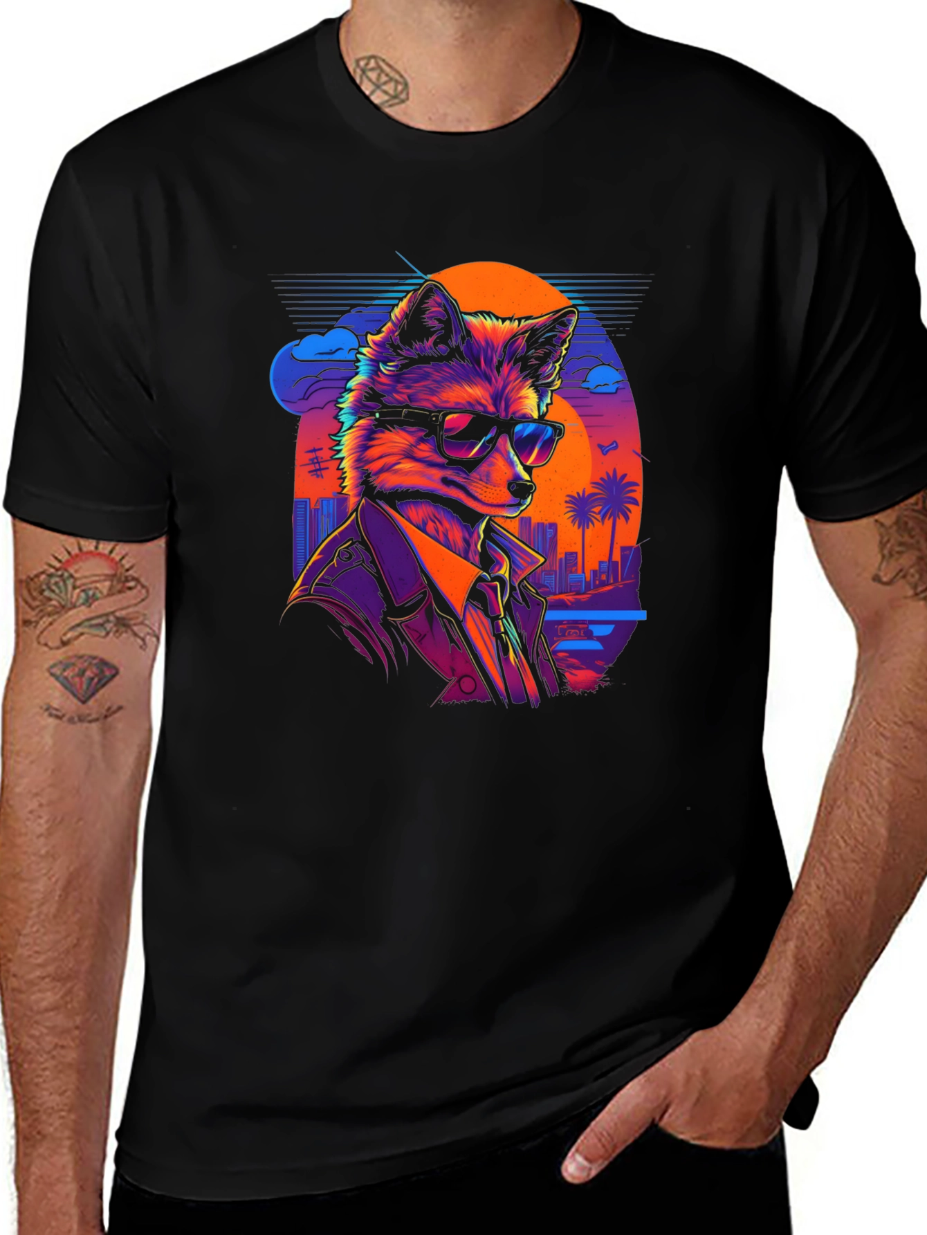 Fox in Shades Graphic T-Shirt