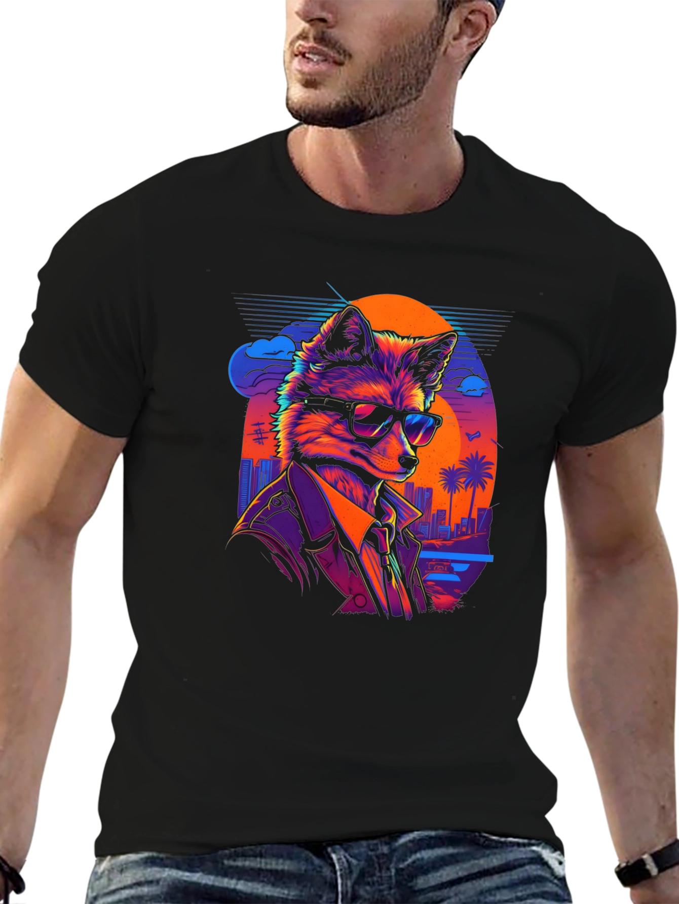 Fox in Shades Graphic T-Shirt