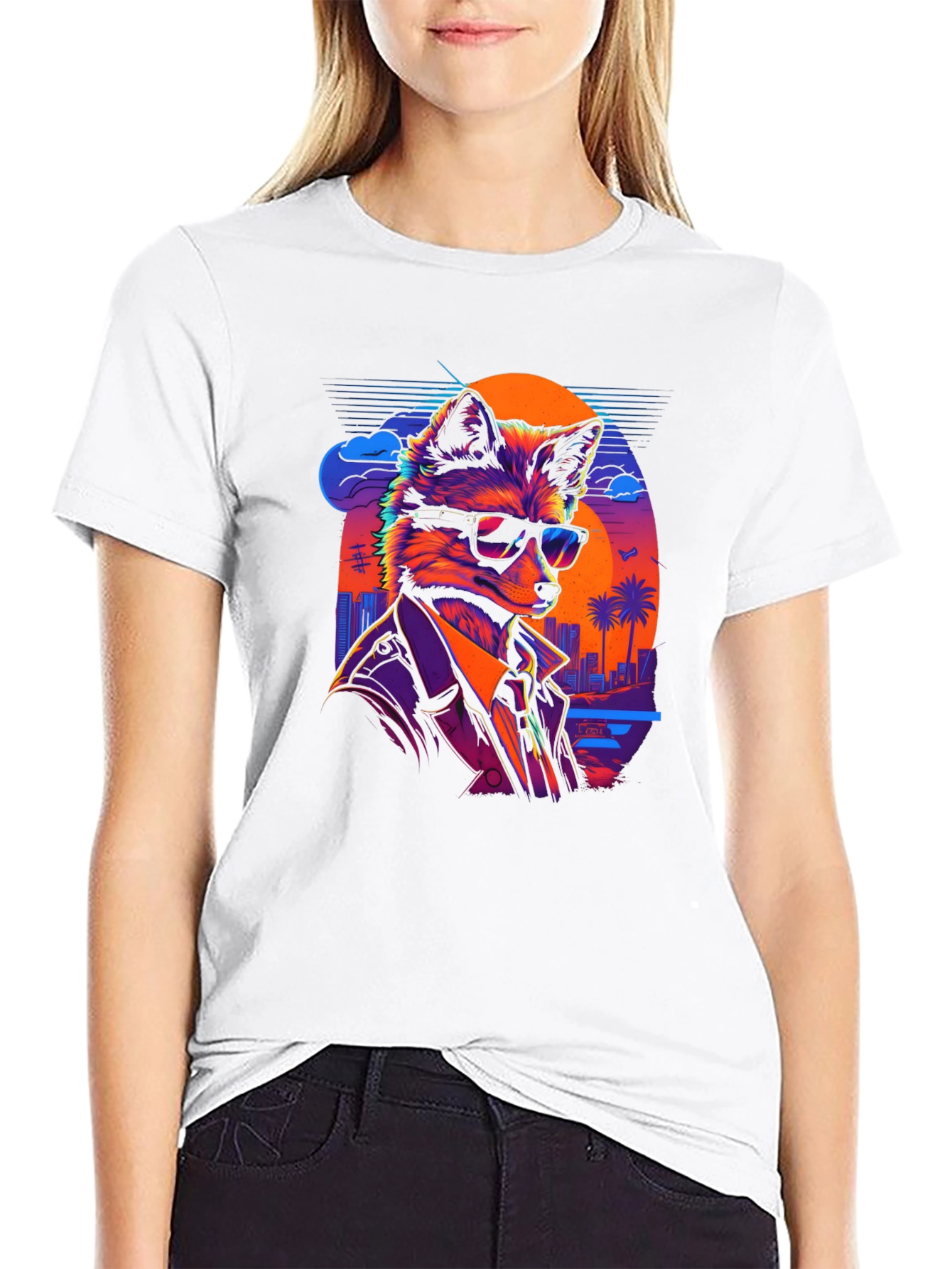 Fox in Shades Graphic T-Shirt