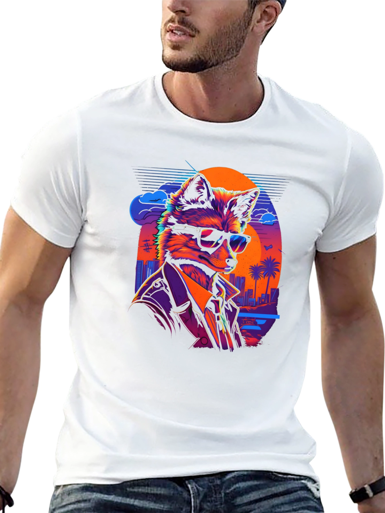 Fox in Shades Graphic T-Shirt