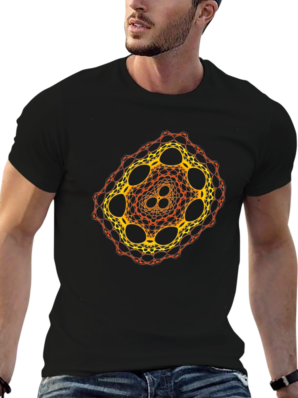 Geometric Fractal Design T-Shirt