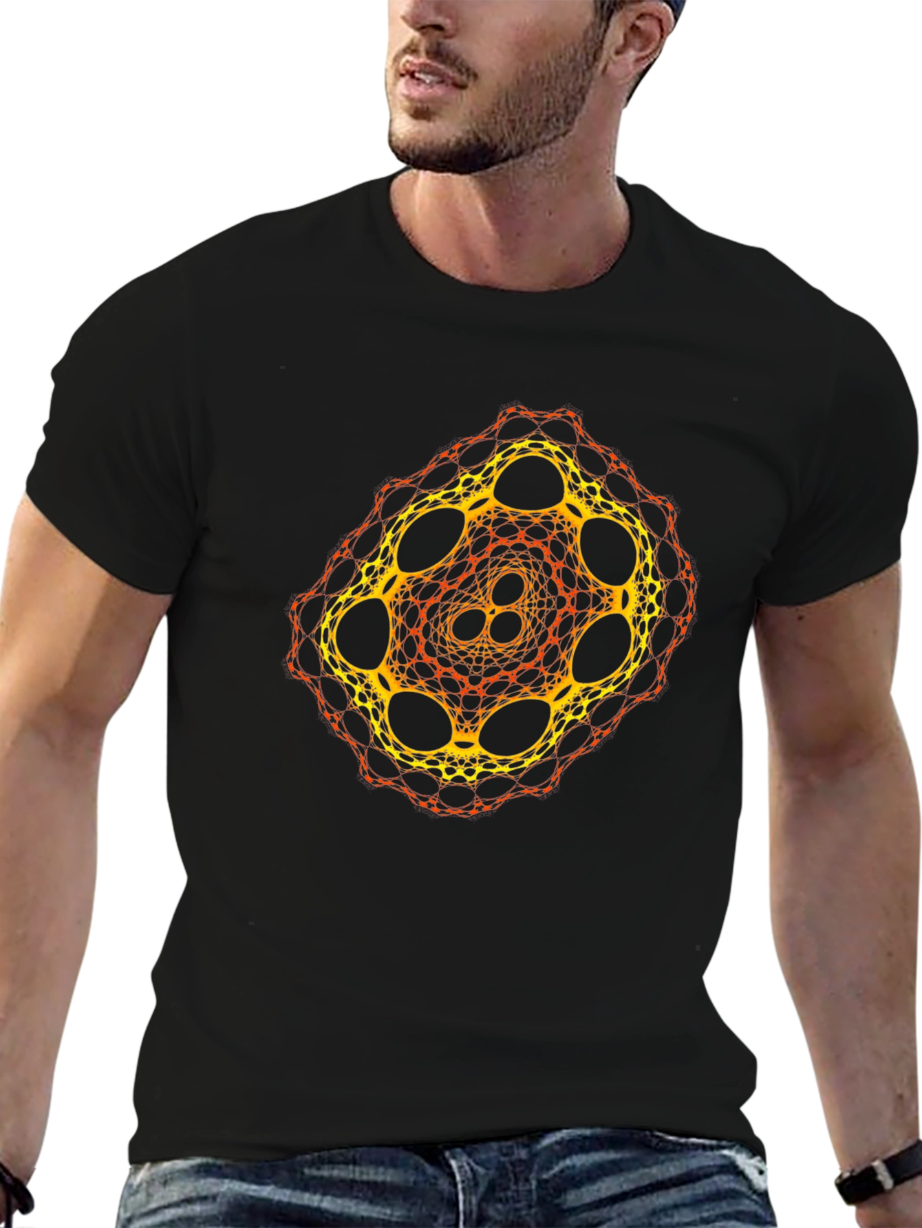 Geometric Fractal Design T-Shirt