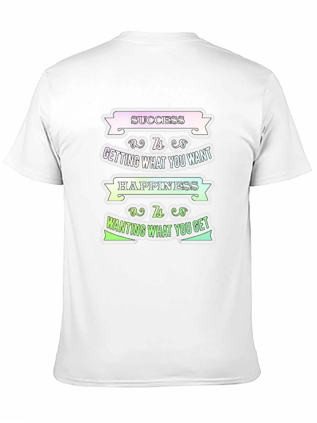 Success Happiness Mens T-Shirt - Inspirational Graphic Tee
