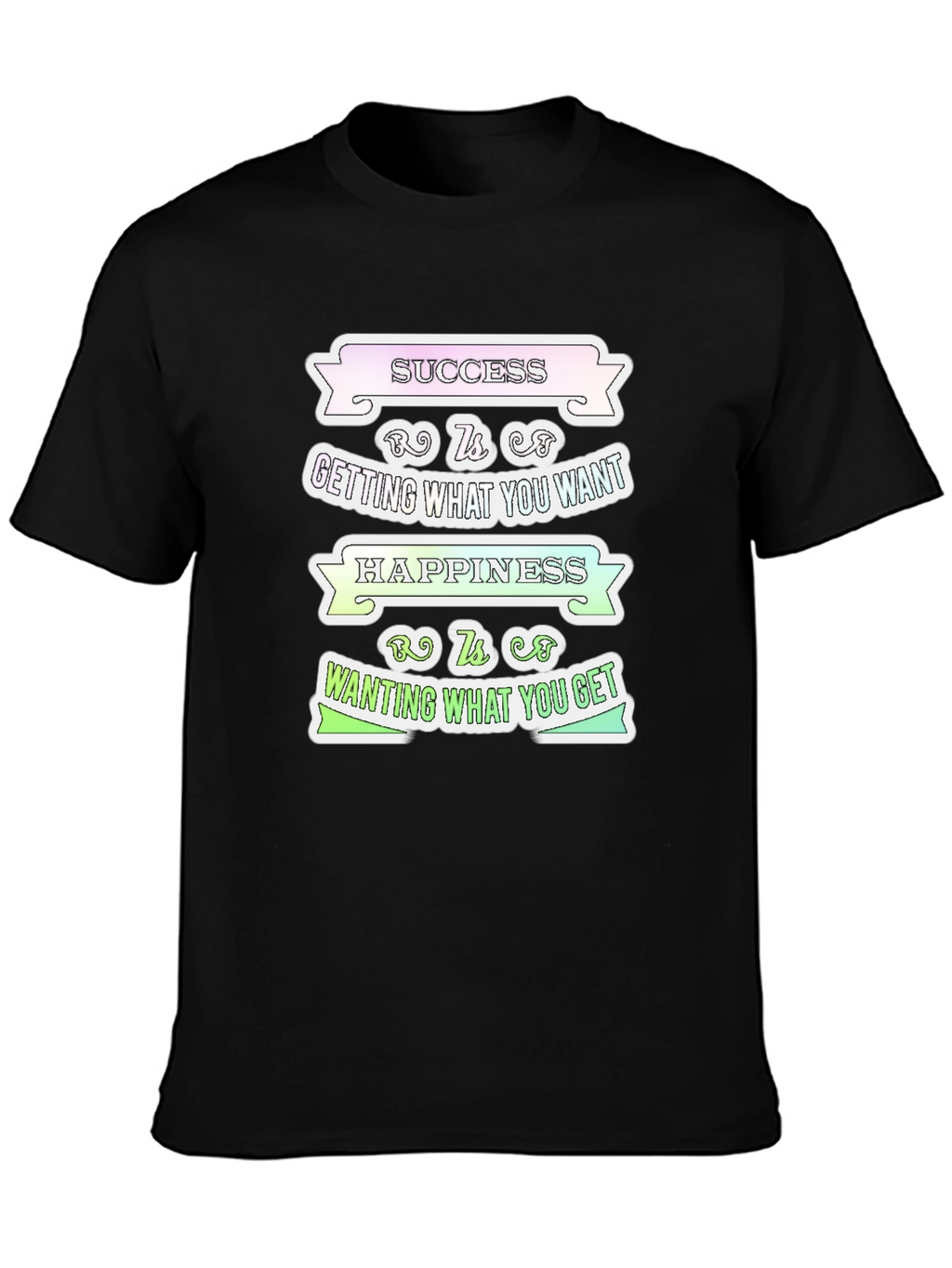 Success Happiness Mens T-Shirt - Inspirational Graphic Tee