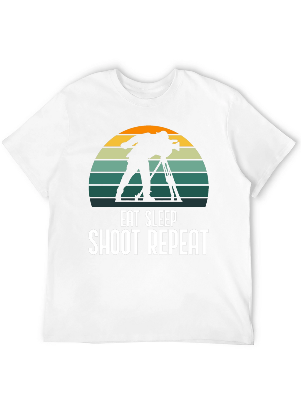 Eat Sleep Shoot Repeat Black T-Shirt
