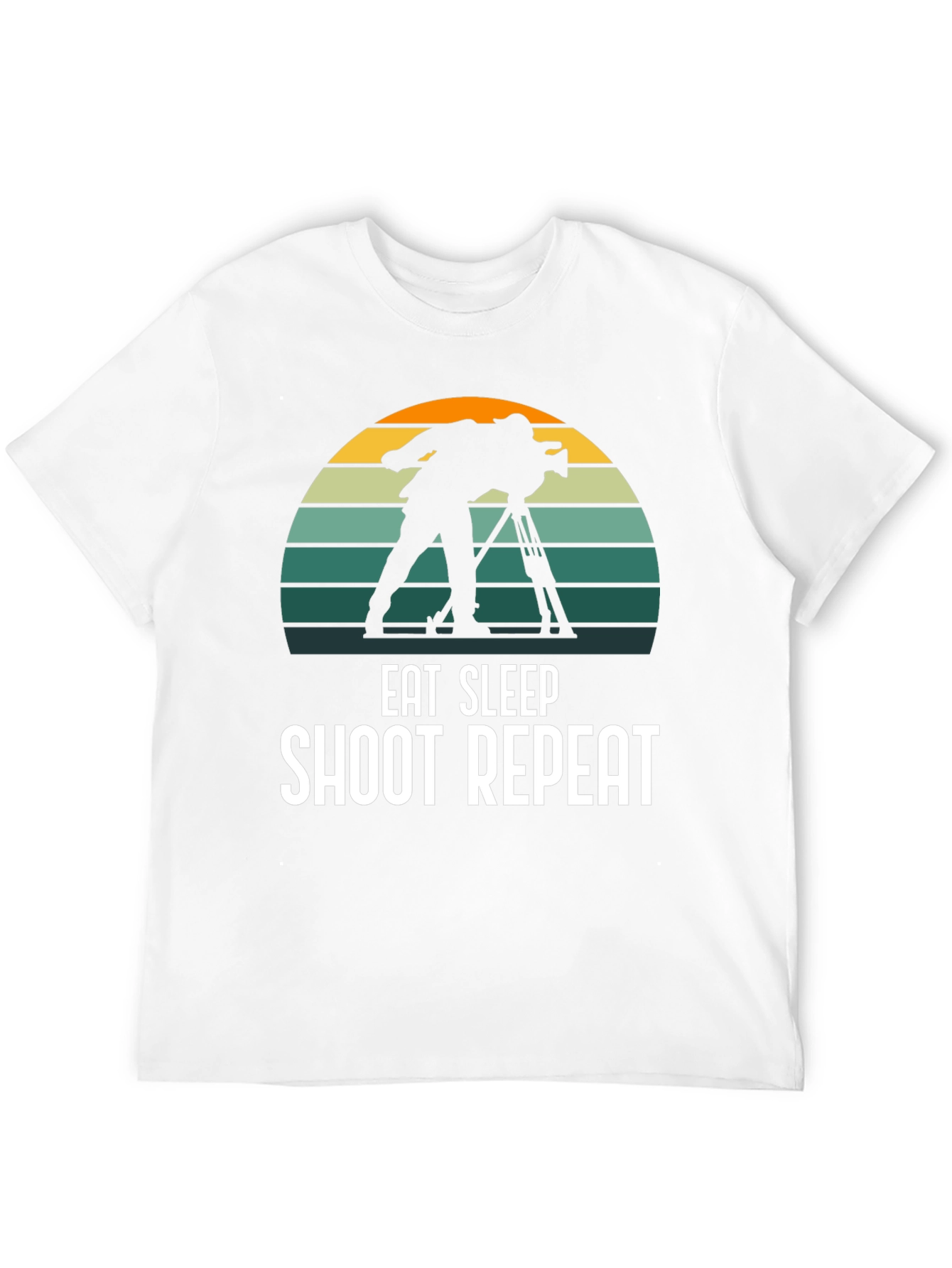 Eat Sleep Shoot Repeat Black T-Shirt