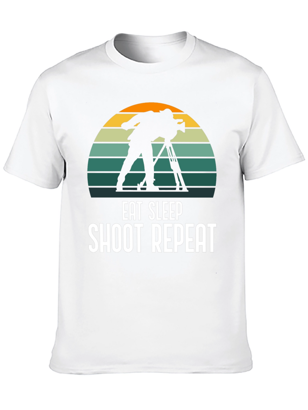 Eat Sleep Shoot Repeat Black T-Shirt