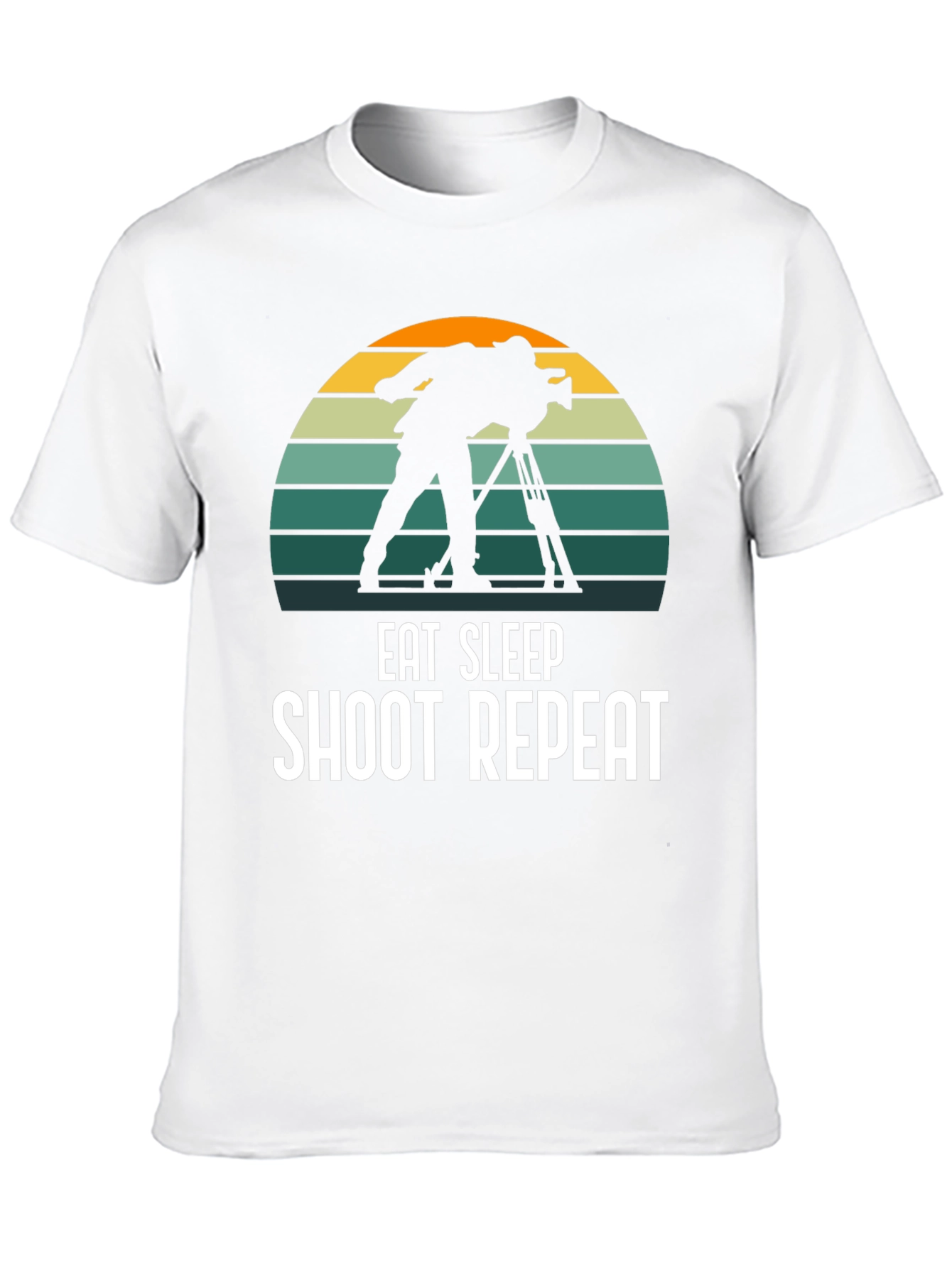 Eat Sleep Shoot Repeat Black T-Shirt