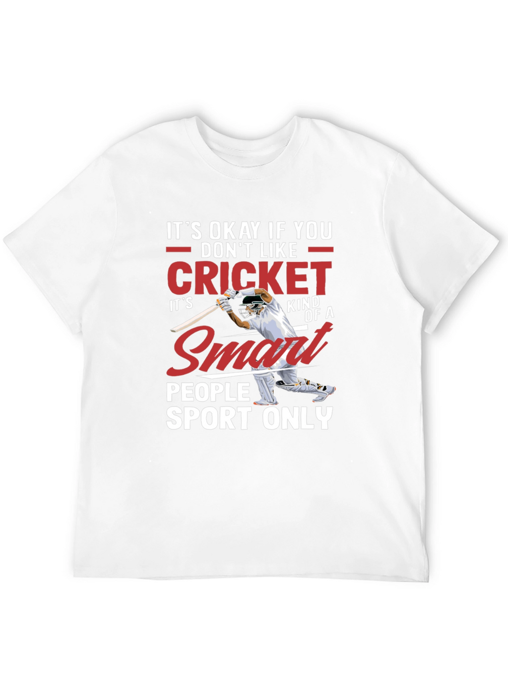 Cricket Smart People Sport T-Shirt - Black