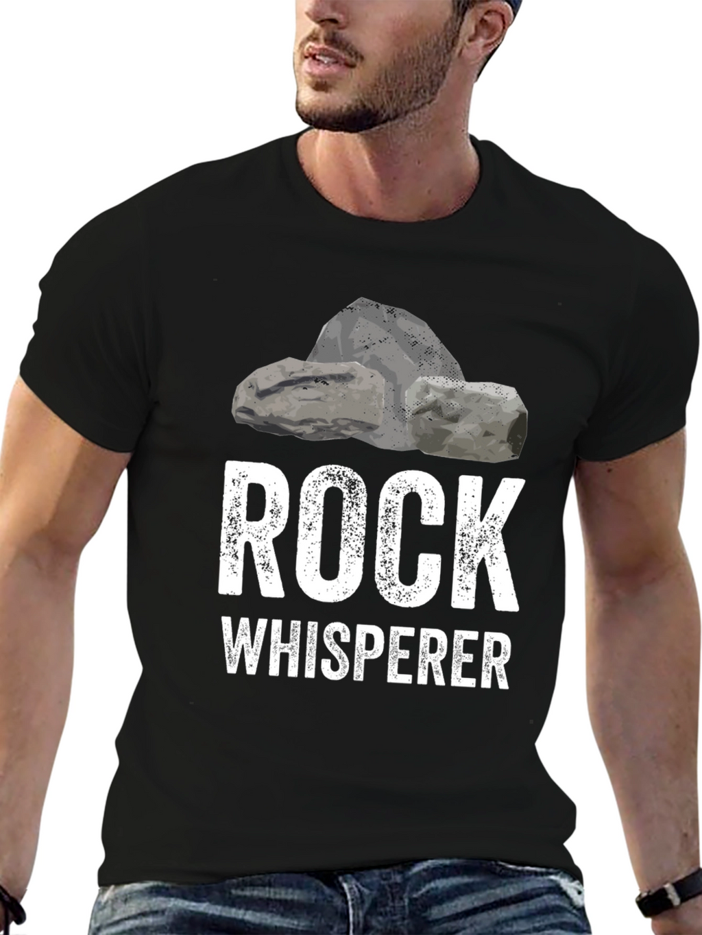 Rock Whisperer Graphic Tee - Black T-Shirt