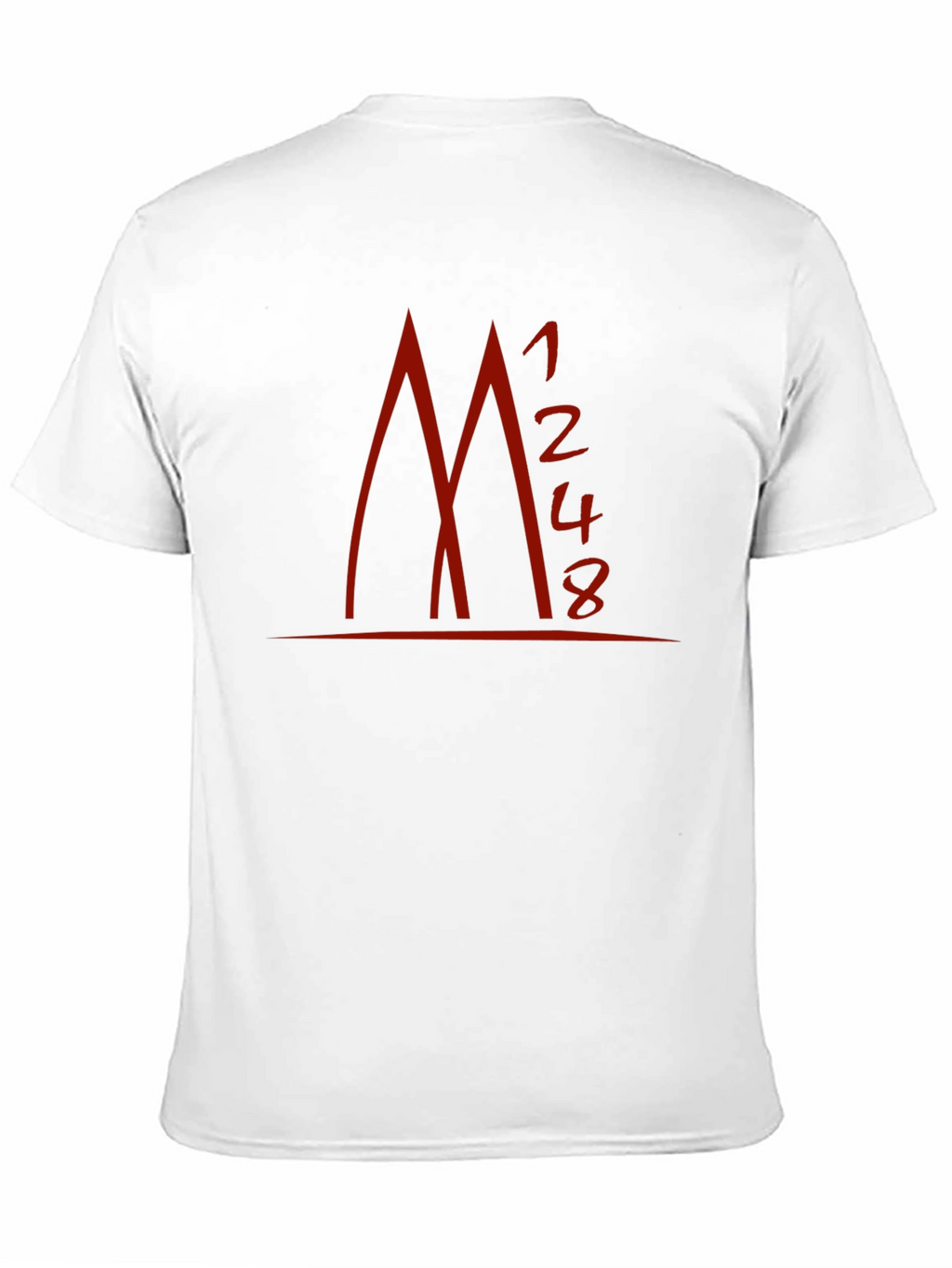 Geometric Red Print Black T-Shirt