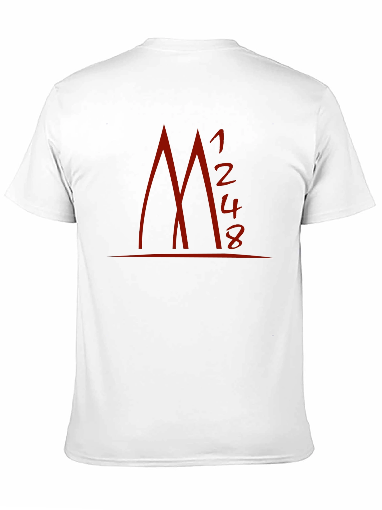 Geometric Red Print Black T-Shirt