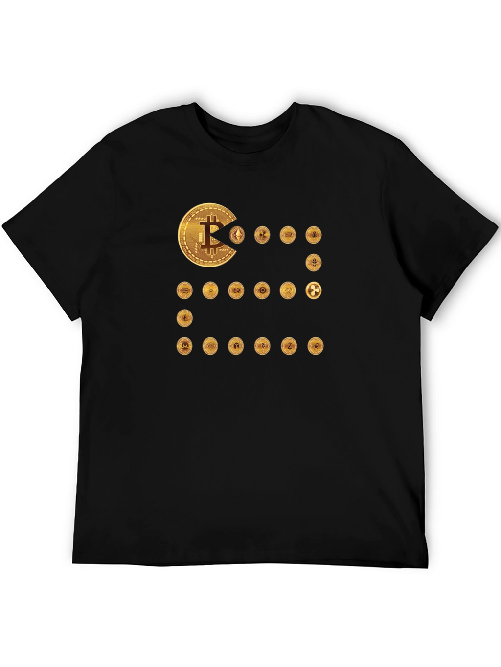 Crypto Coin Eater T-Shirt - Bitcoin Ethereum Design