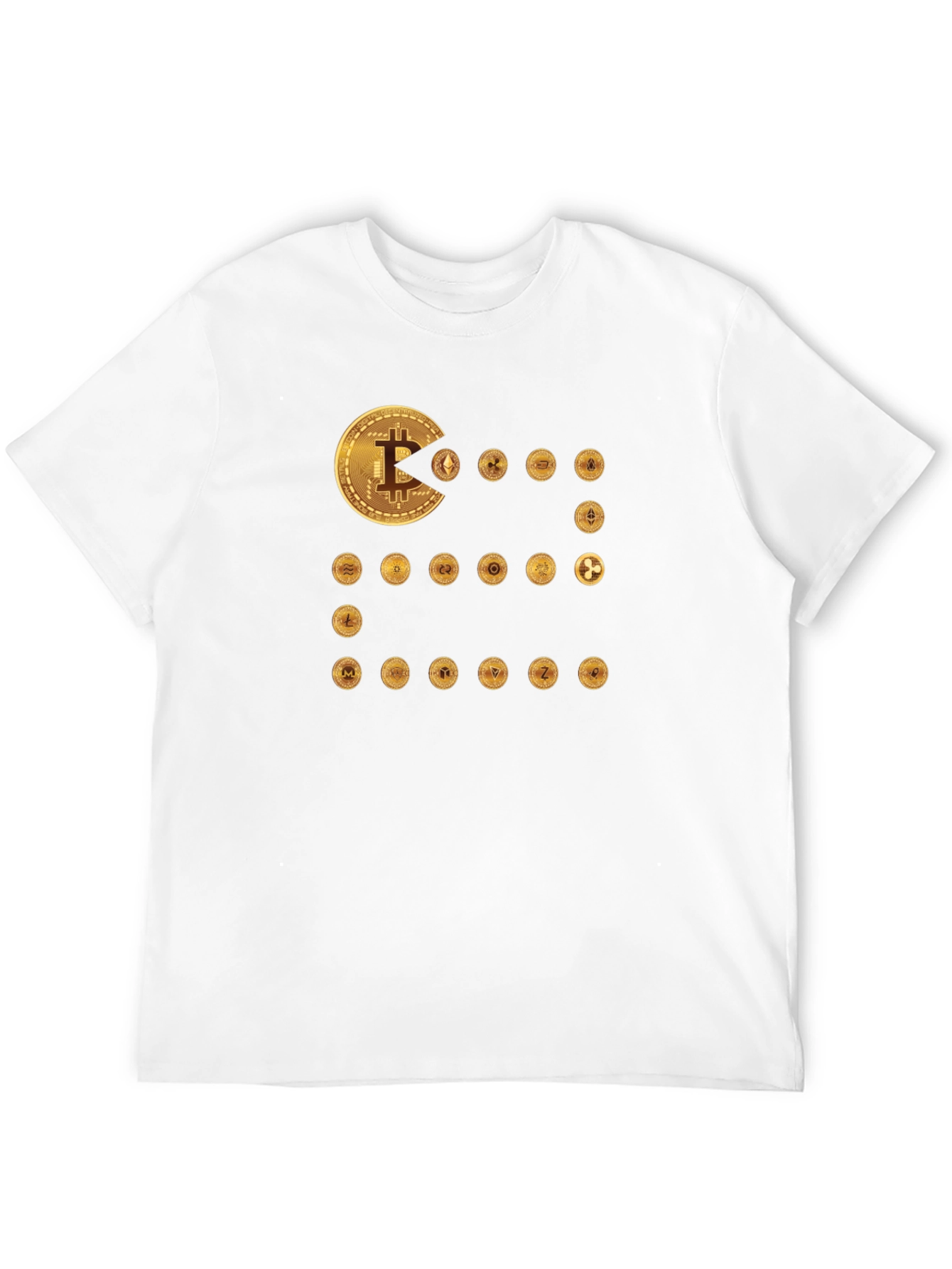 Crypto Coin Eater T-Shirt - Bitcoin Ethereum Design