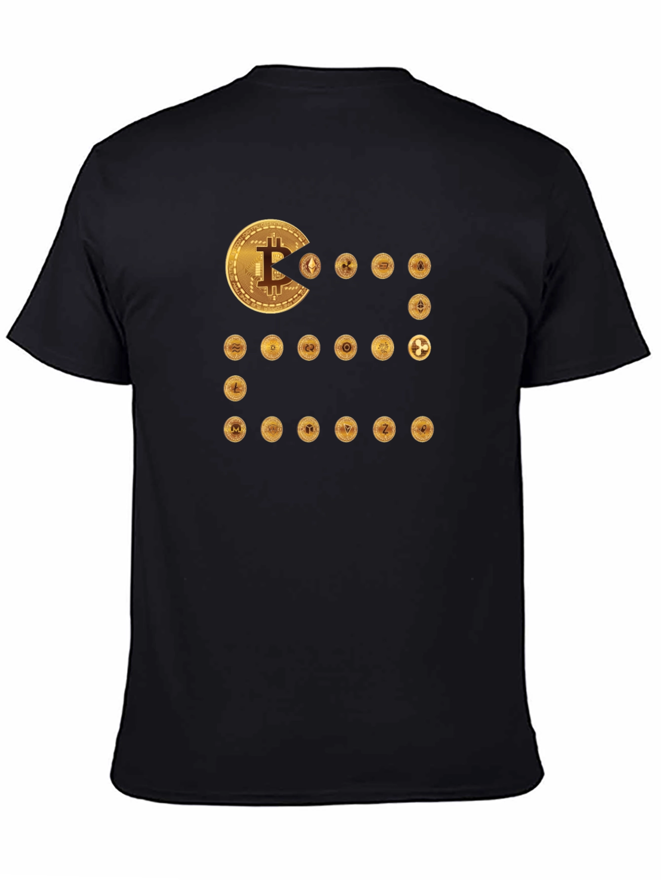 Crypto Coin Eater T-Shirt - Bitcoin Ethereum Design