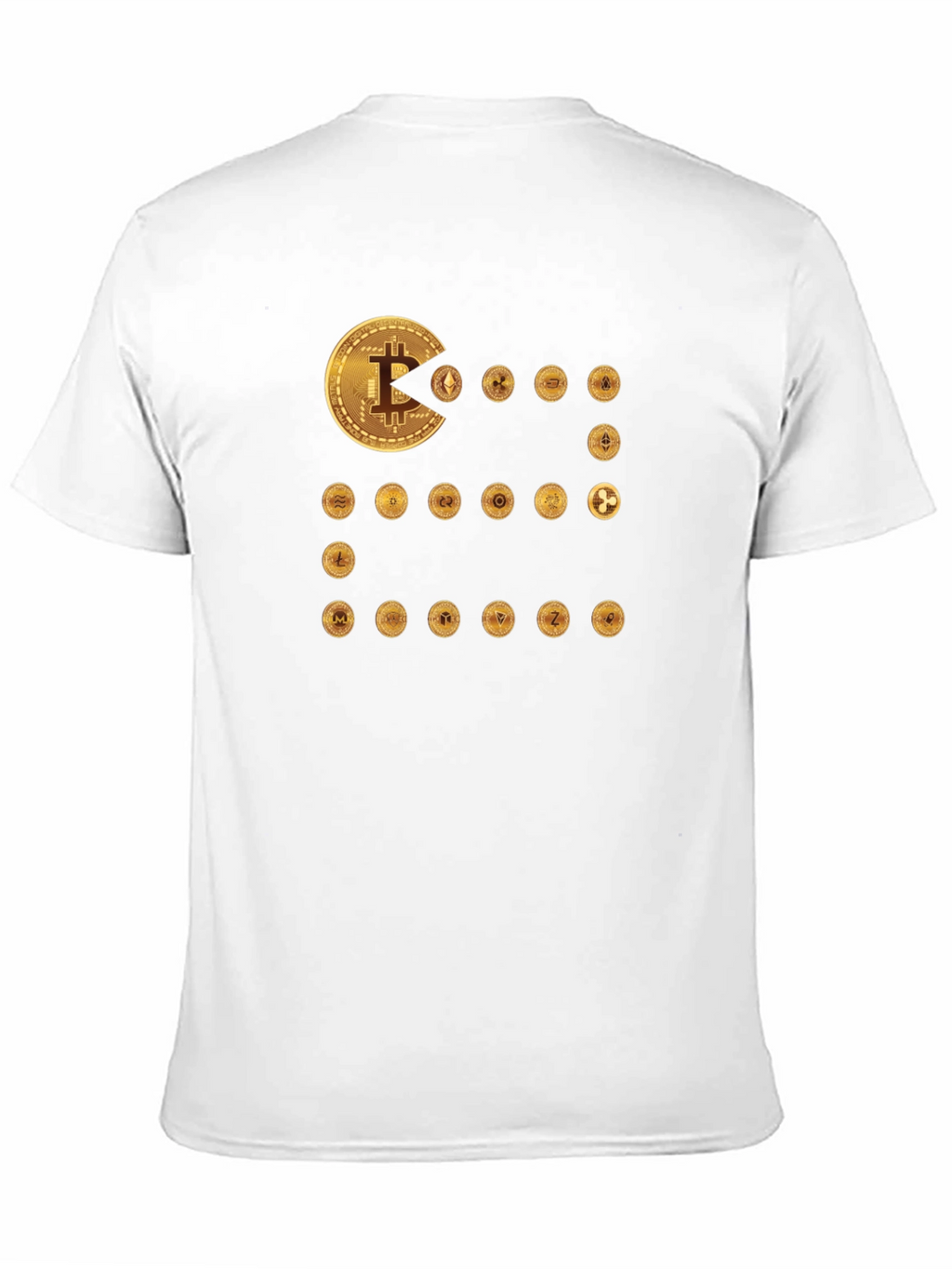 Crypto Coin Eater T-Shirt - Bitcoin Ethereum Design