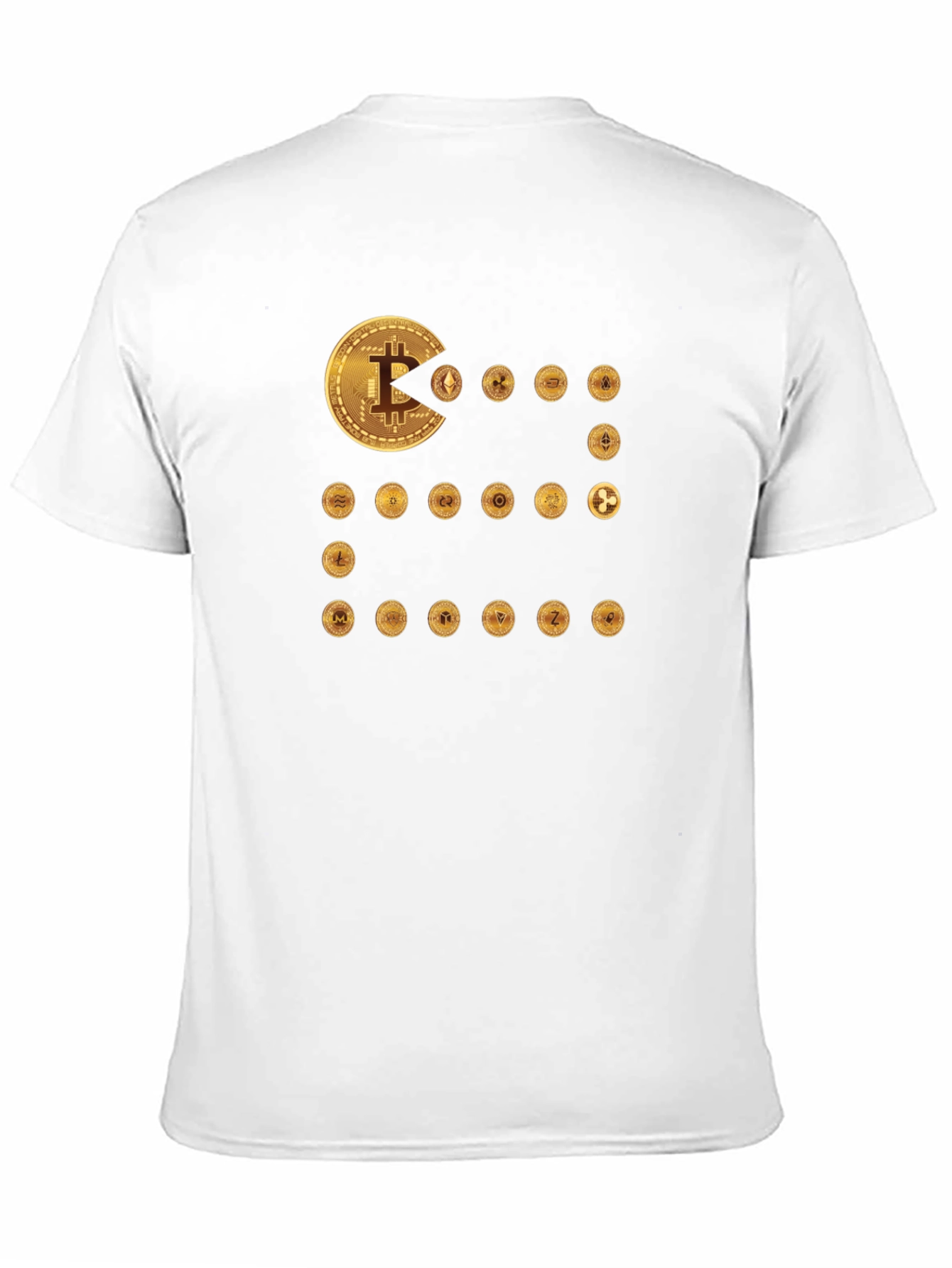 Crypto Coin Eater T-Shirt - Bitcoin Ethereum Design