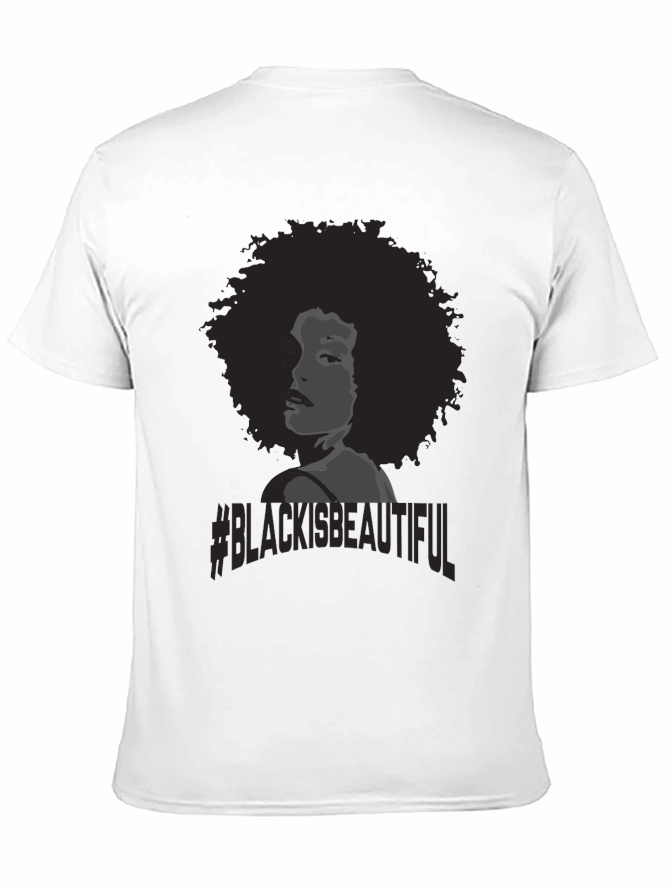 Black Is Beautiful T-Shirt Afro Woman