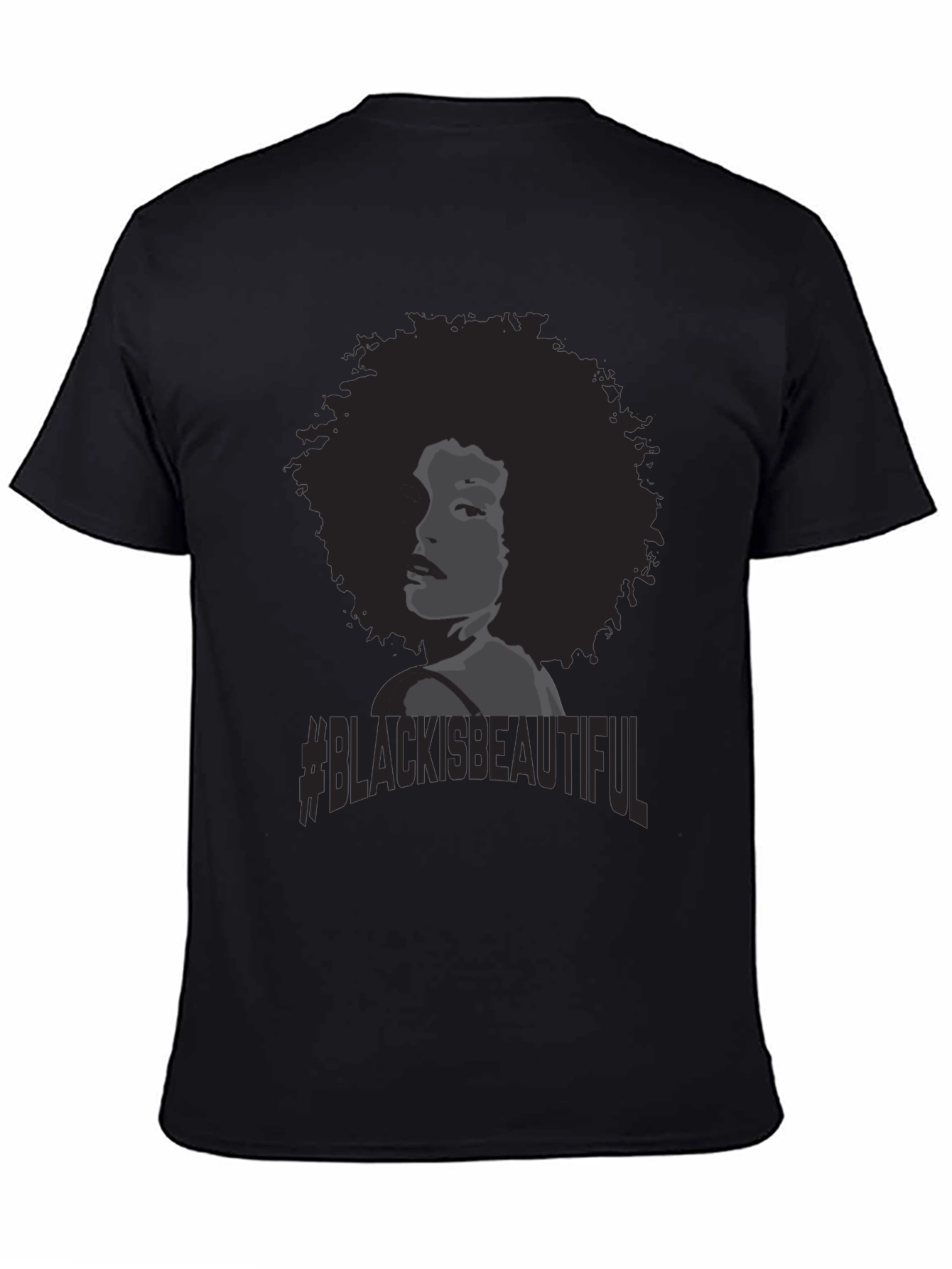 Black Is Beautiful T-Shirt Afro Woman