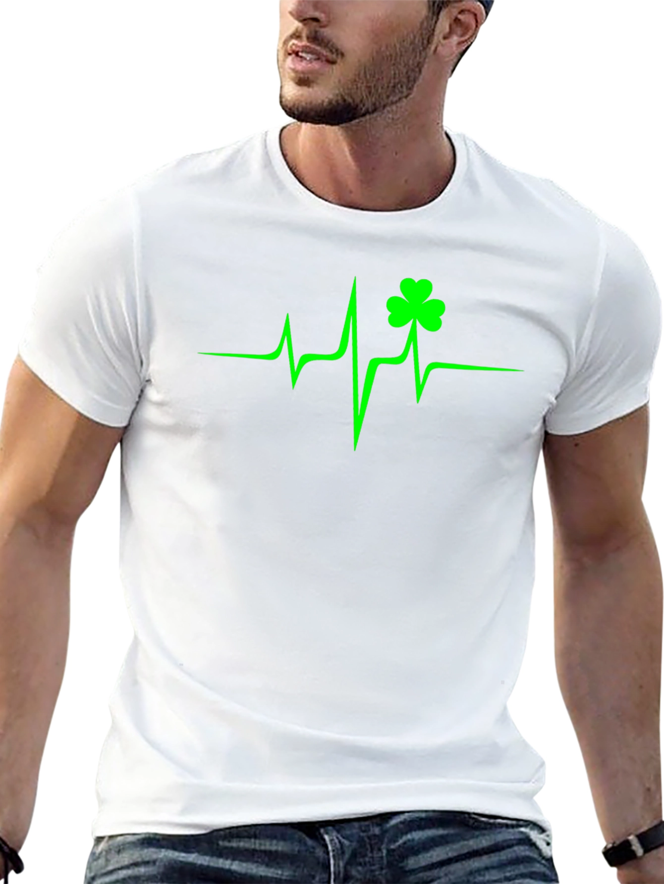 Shamrock Heartbeat T-Shirt - St. Patricks Day