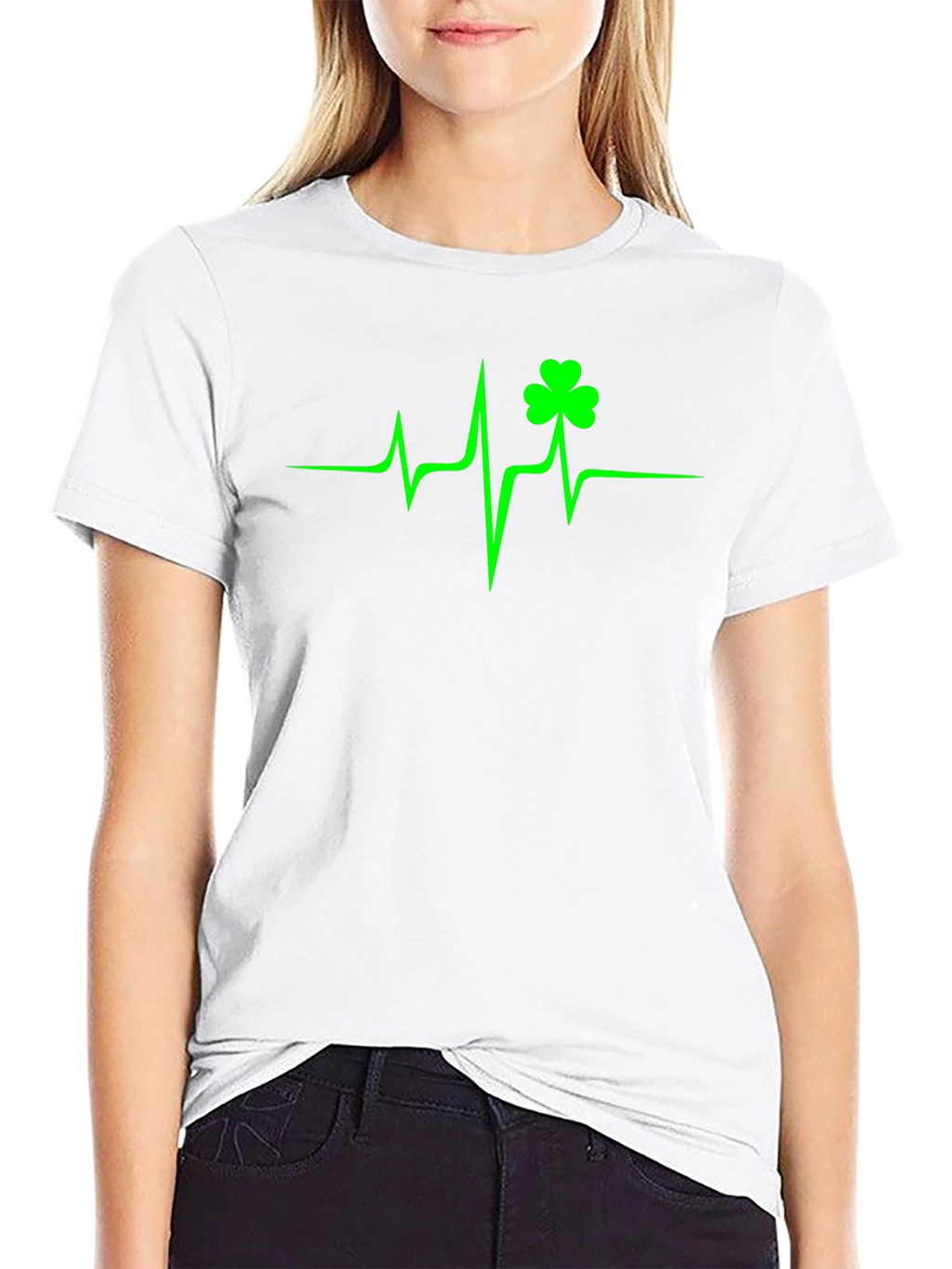 Shamrock Heartbeat T-Shirt - St. Patricks Day