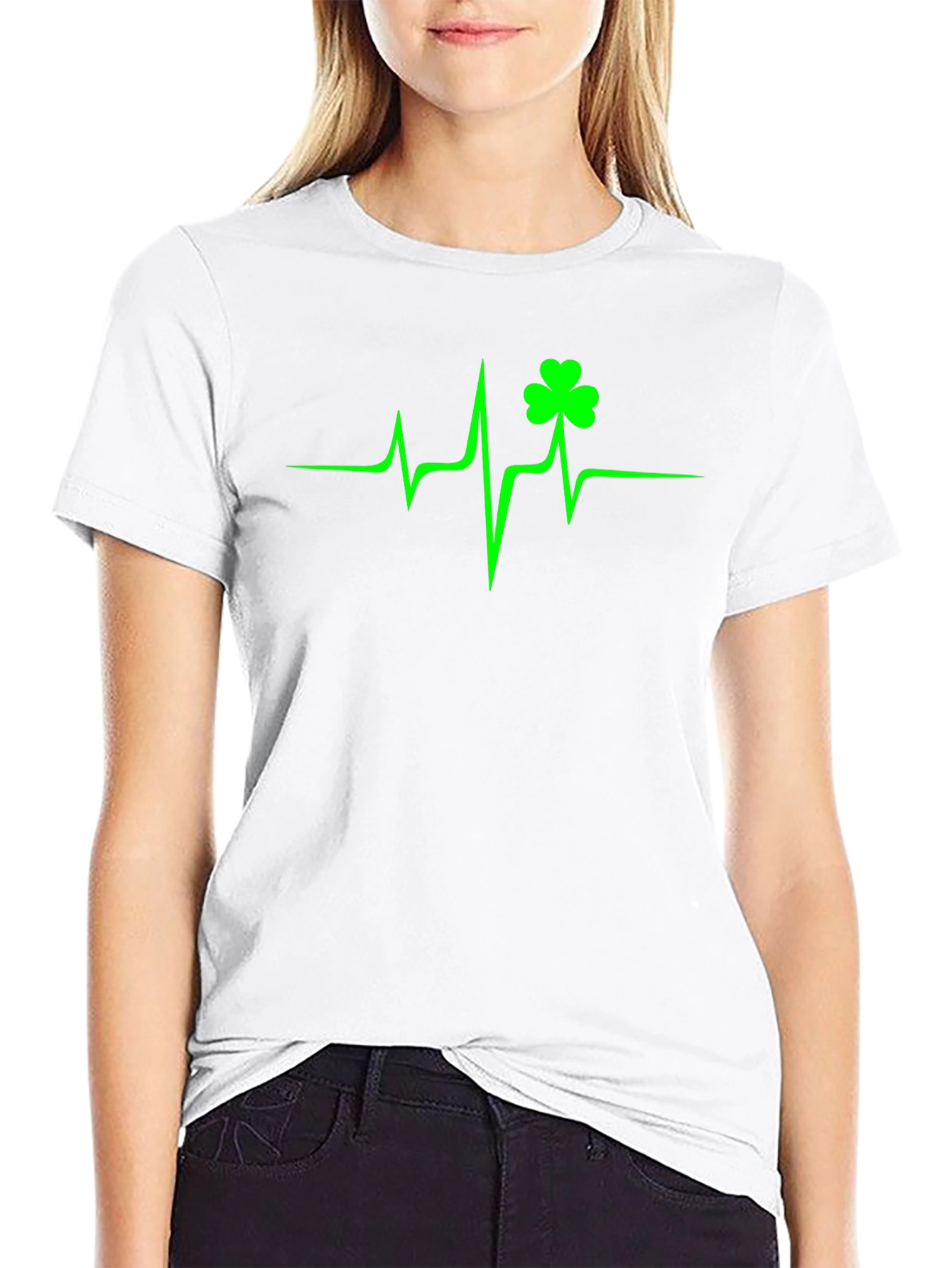 Shamrock Heartbeat T-Shirt - St. Patricks Day