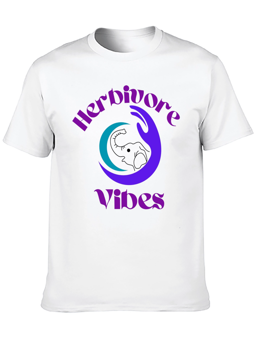 Herbivore Vibes Graphic Tee - Elephant Design