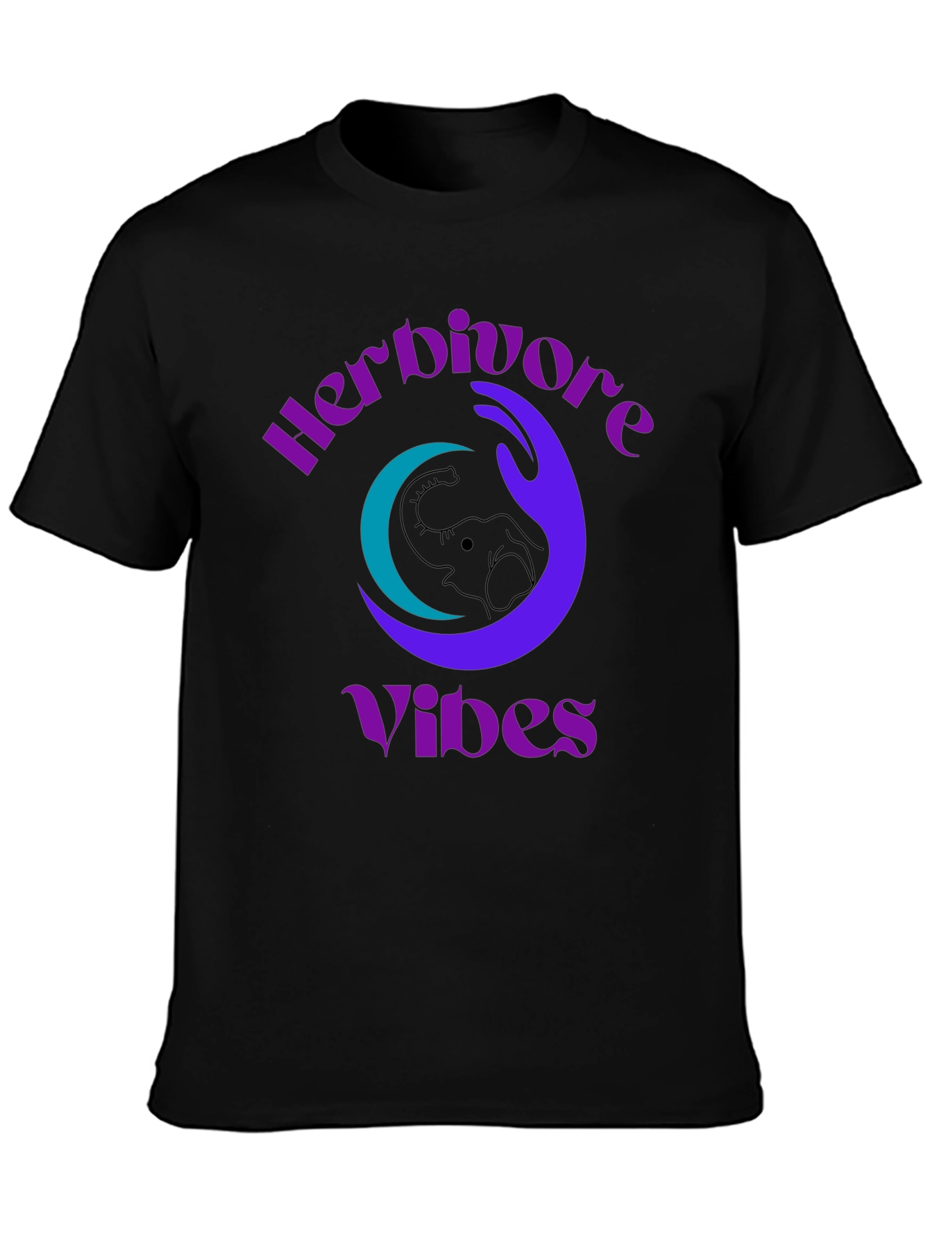 Herbivore Vibes Graphic Tee - Elephant Design