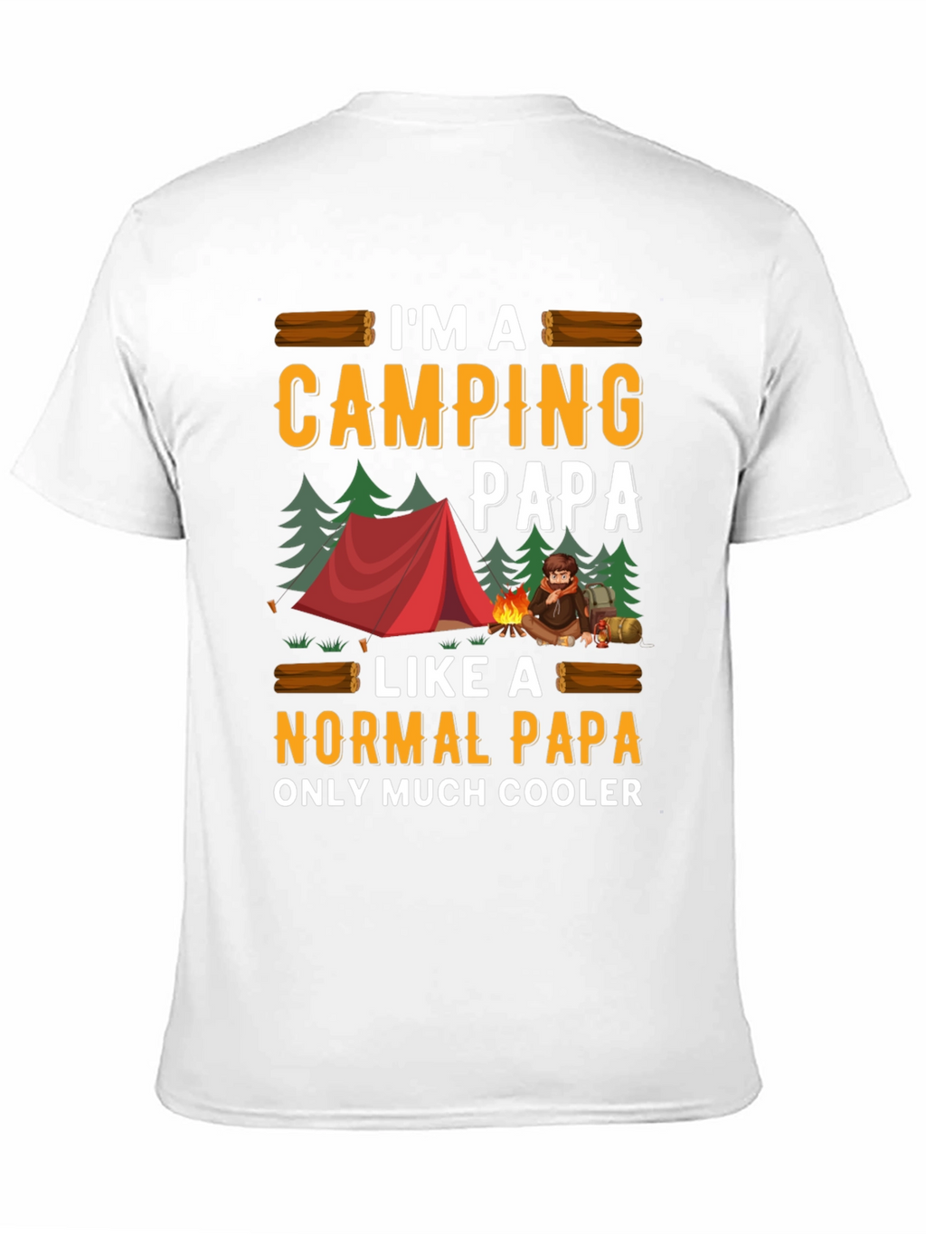 Camping Papa Graphic Tee - Cool Dad T-Shirt