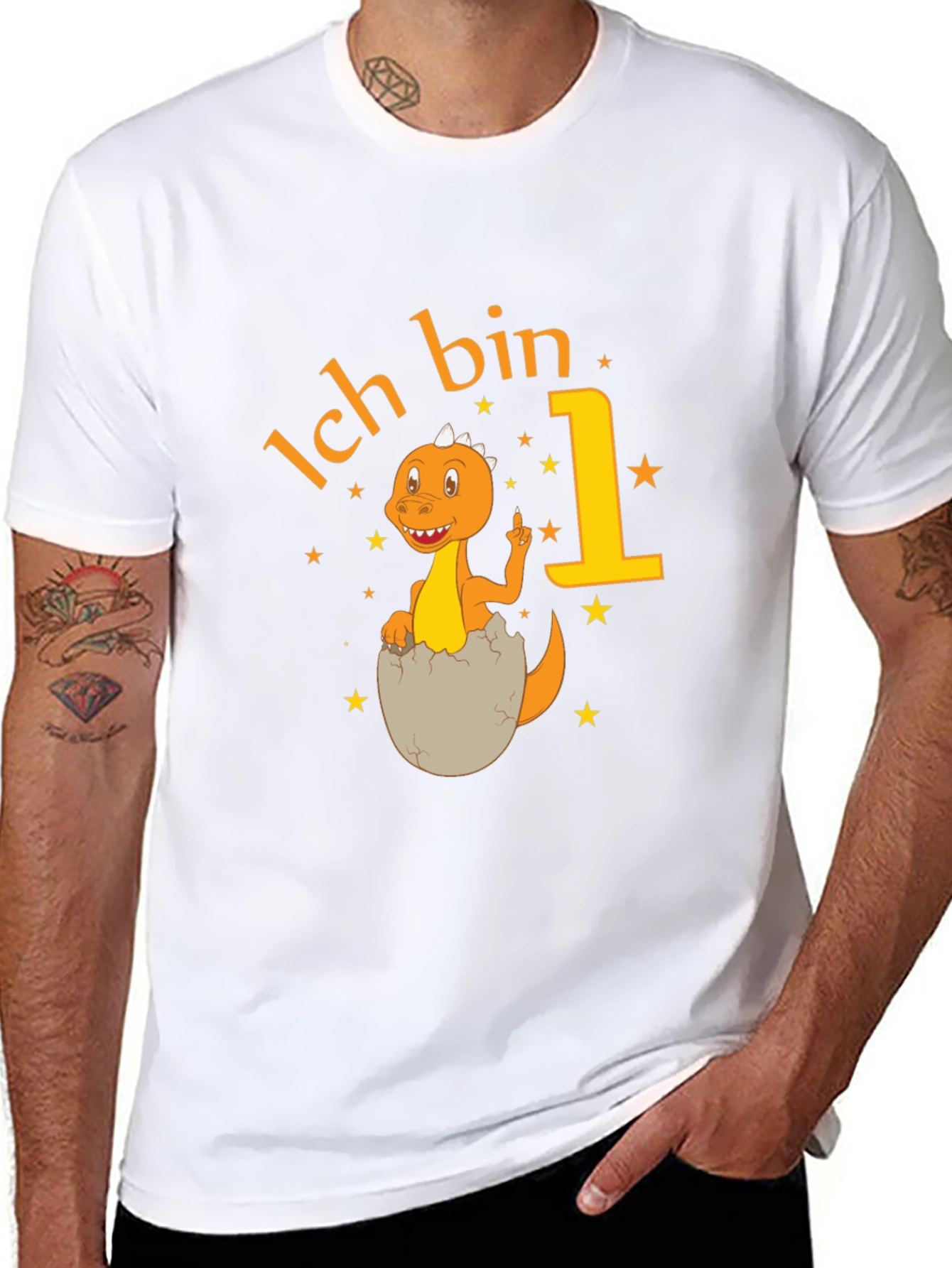 Ich Bin 1 Dinosaur T-Shirt