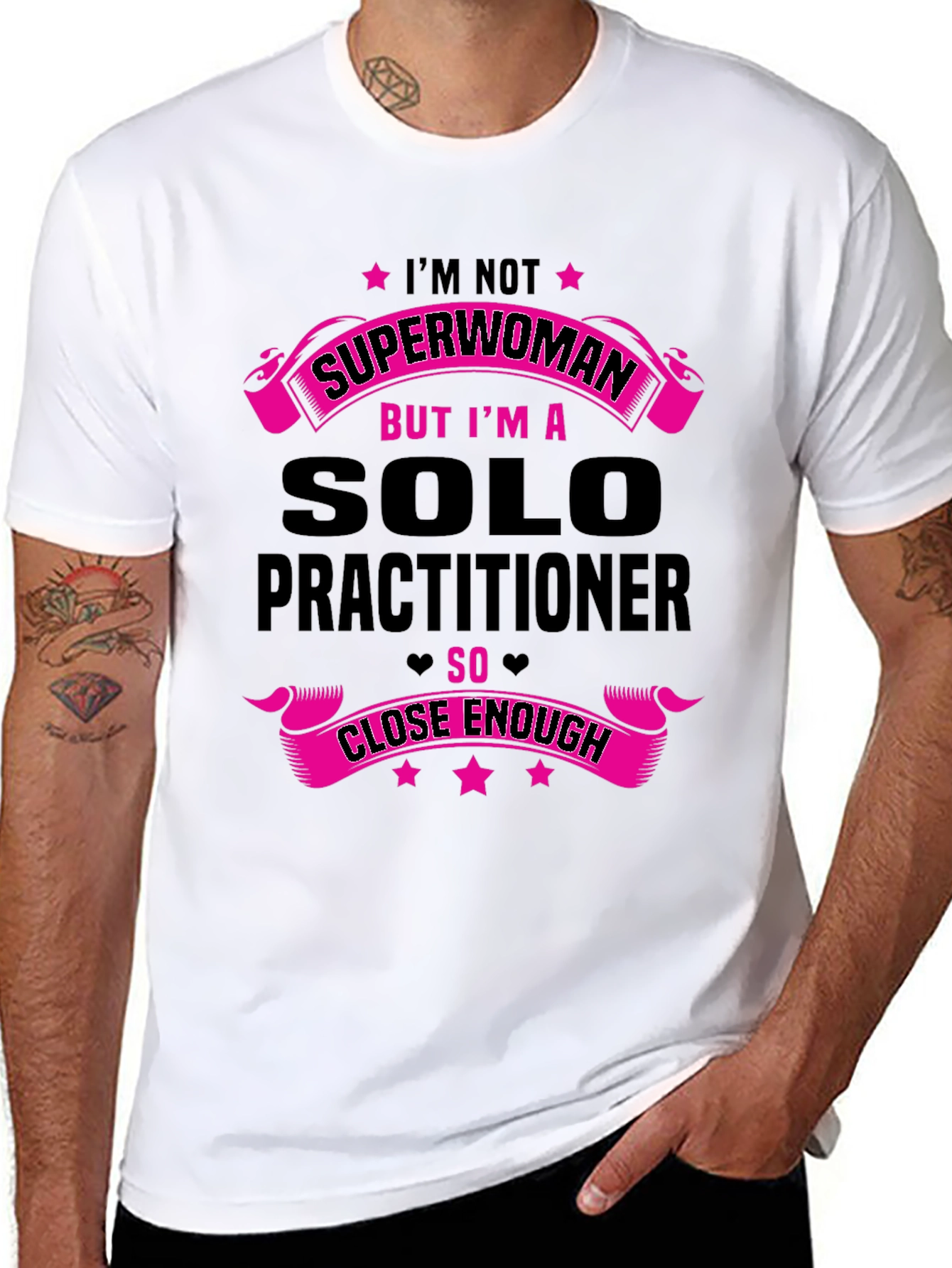 Solo Practitioner T-Shirt - Superwoman Funny Tee