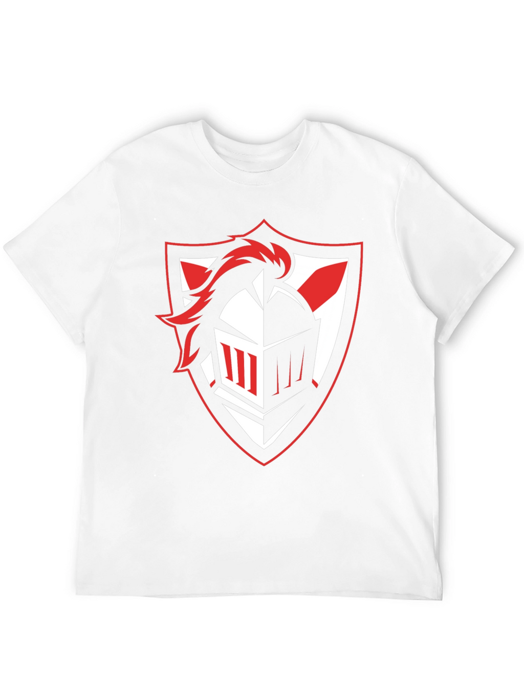 Knight Crest Graphic Tee - Black Cotton T-Shirt