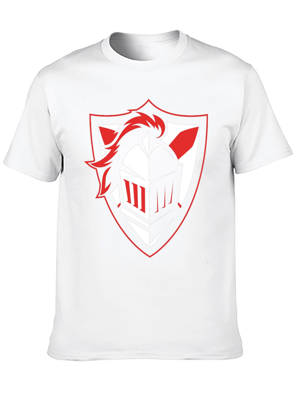 Knight Crest Graphic Tee - Black Cotton T-Shirt