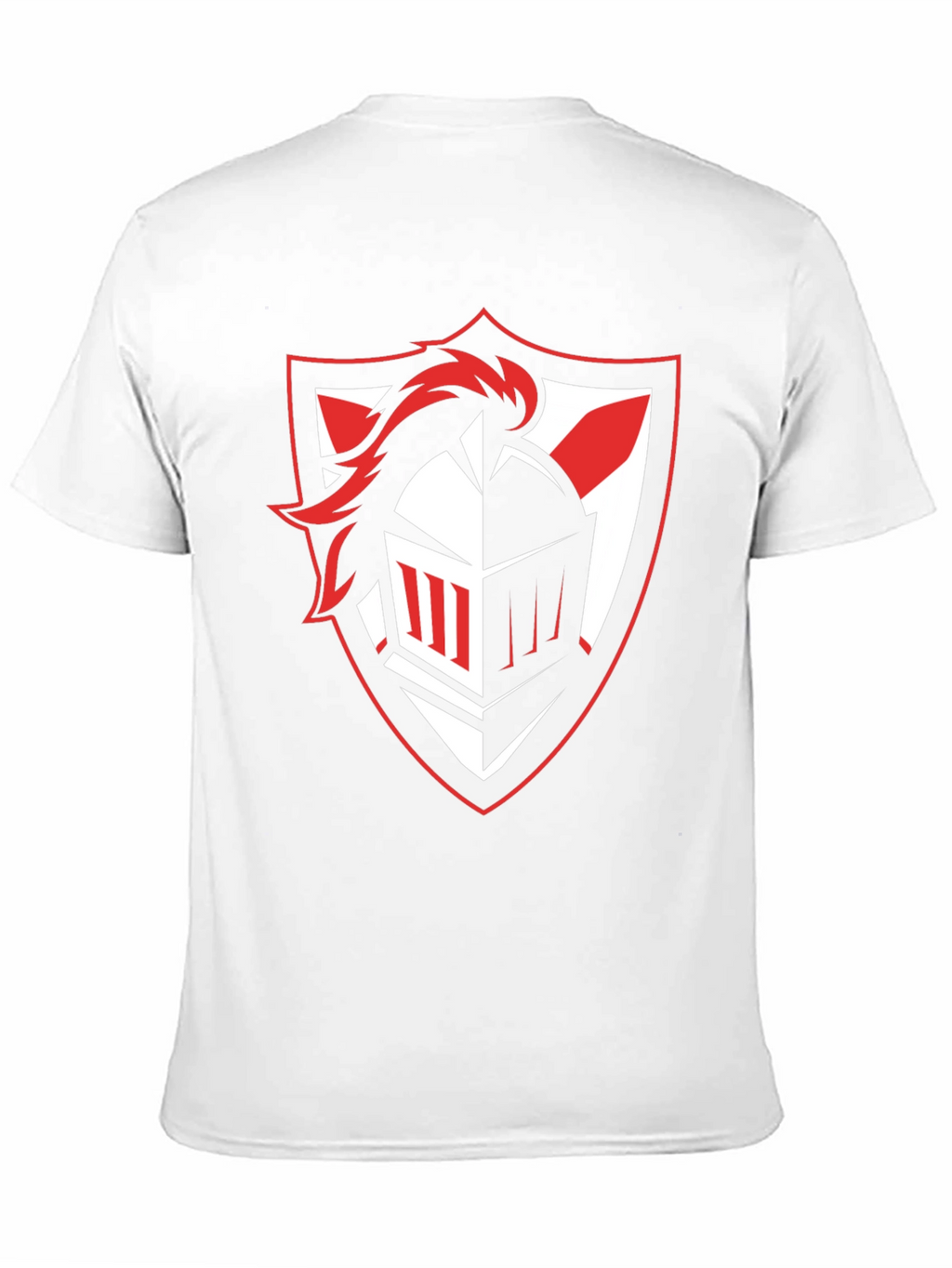 Knight Crest Graphic Tee - Black Cotton T-Shirt