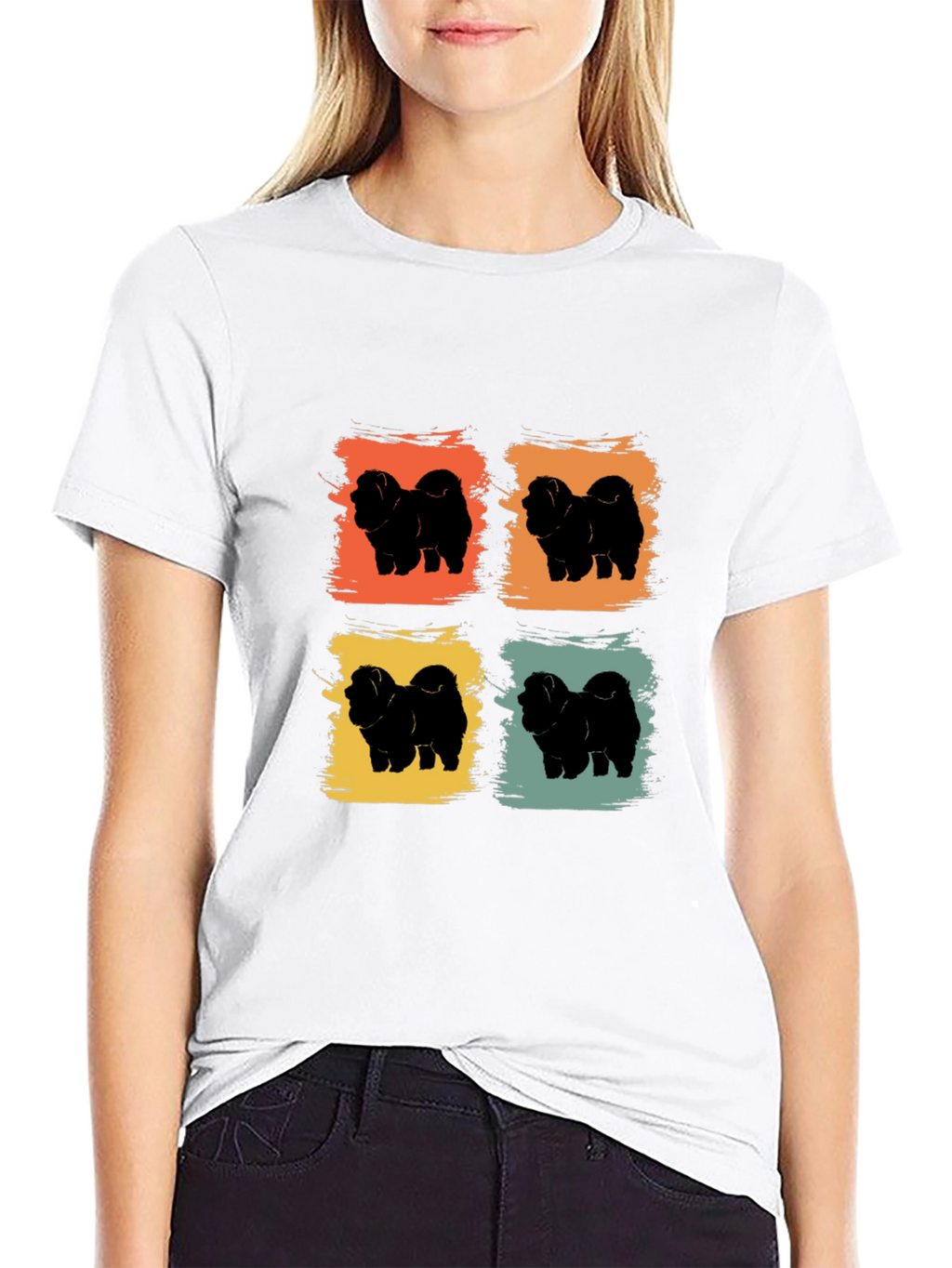 Retro Chow Chow Dog Lover T-Shirt