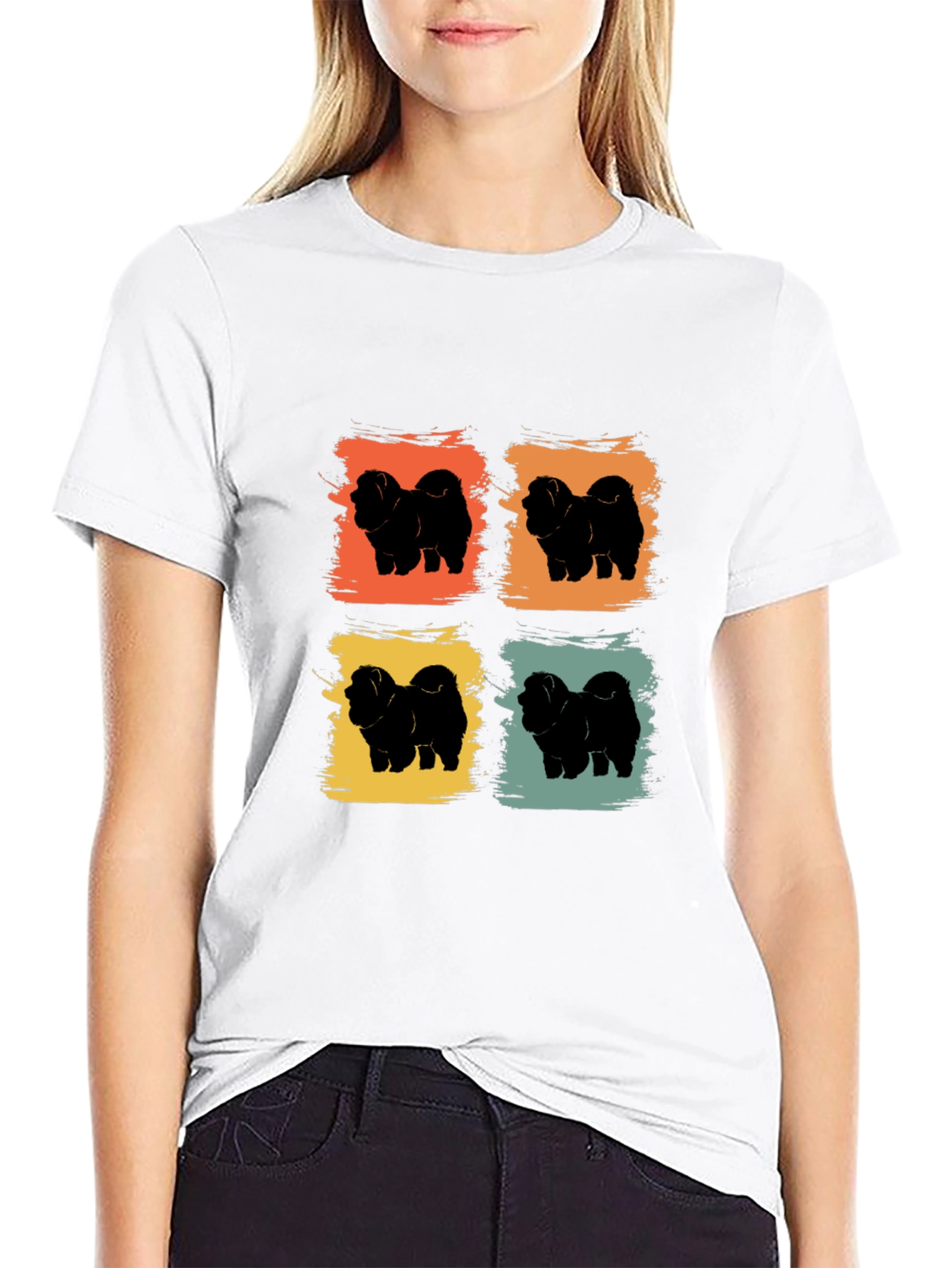 Retro Chow Chow Dog Lover T-Shirt
