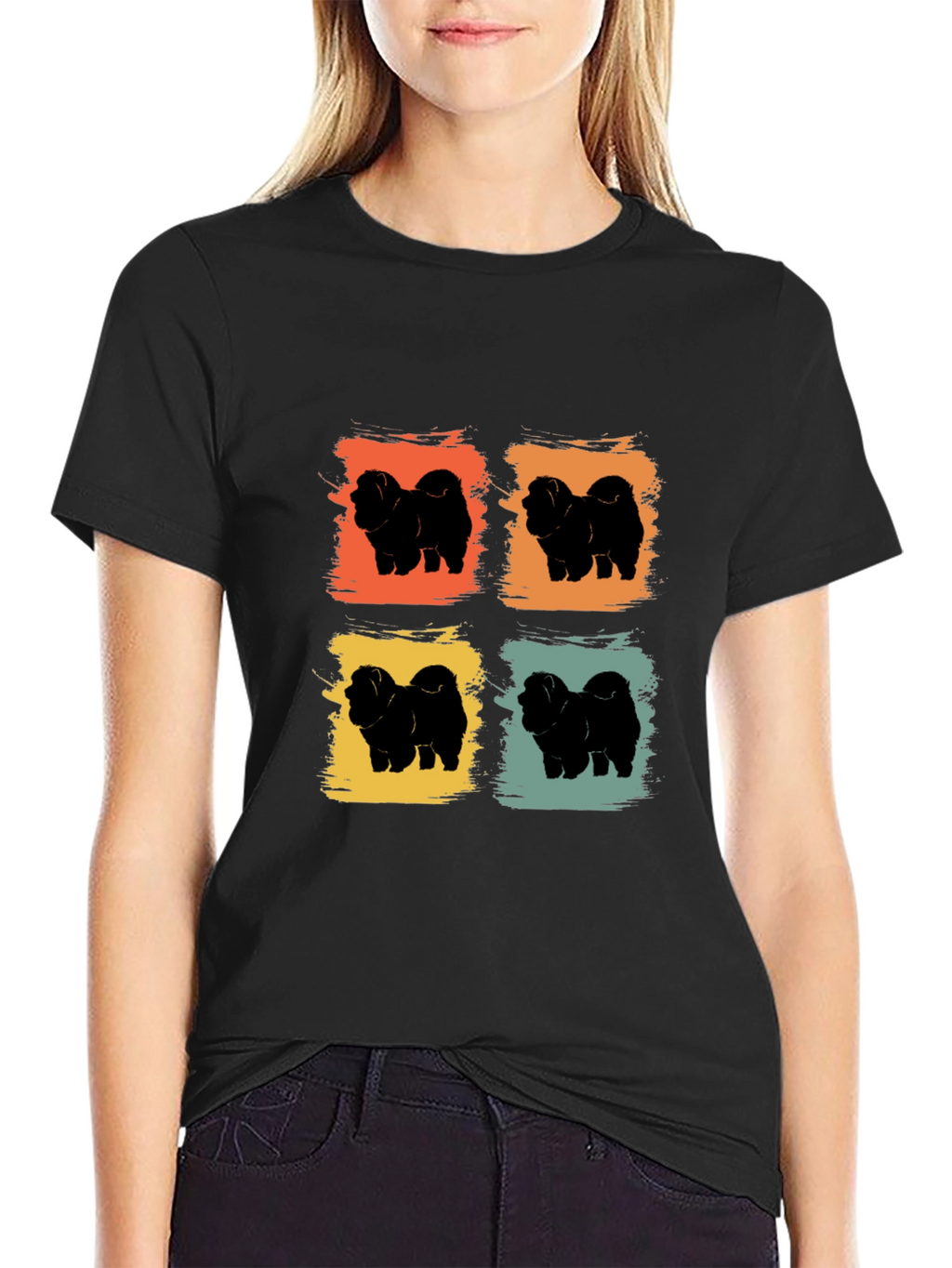 Retro Chow Chow Dog Lover T-Shirt