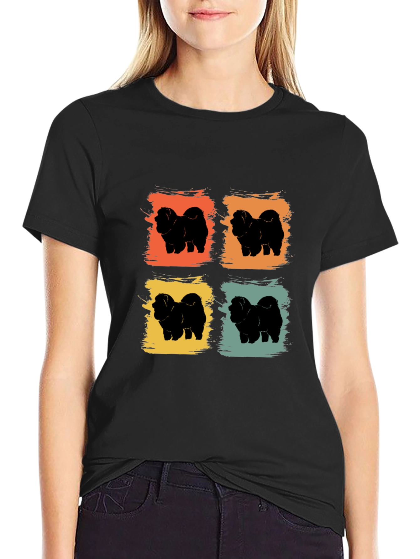 Retro Chow Chow Dog Lover T-Shirt