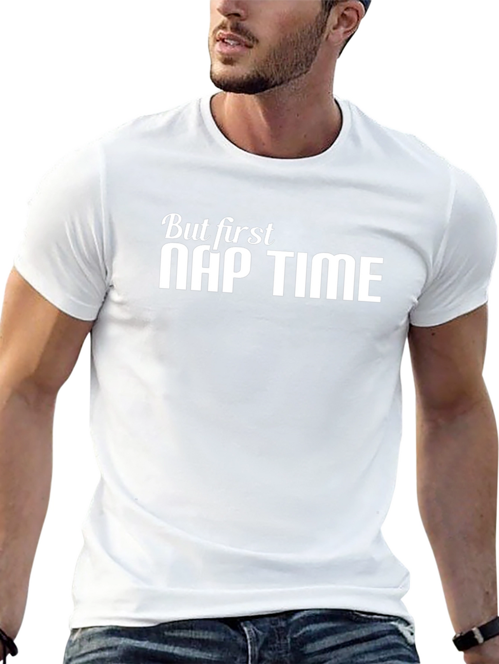 But First Nap Time Black T-Shirt