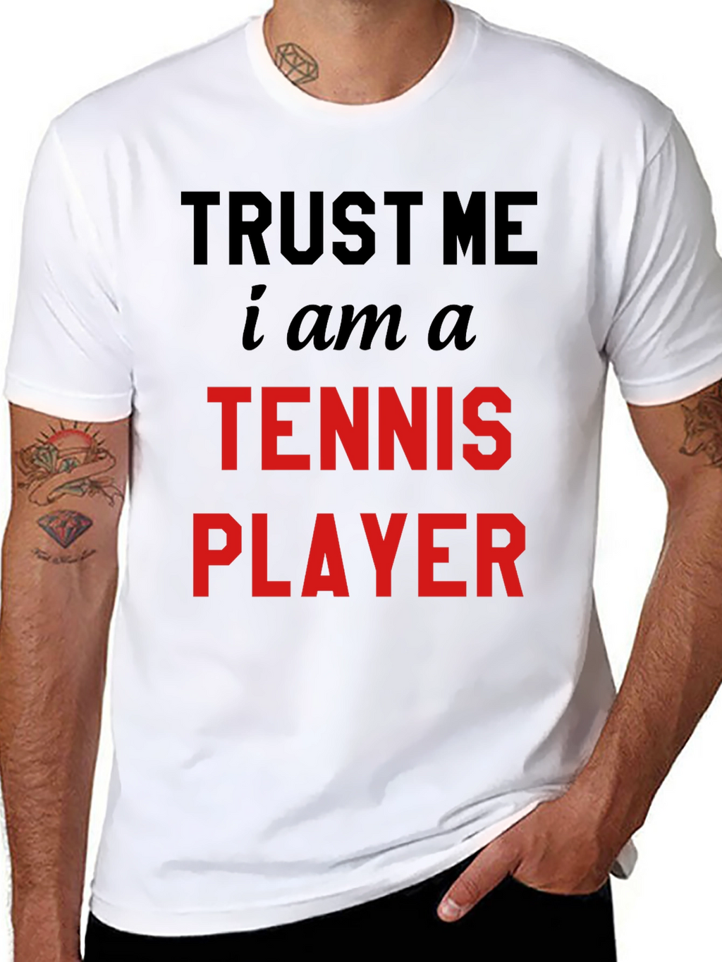 Trust Me Tennis Player Tee