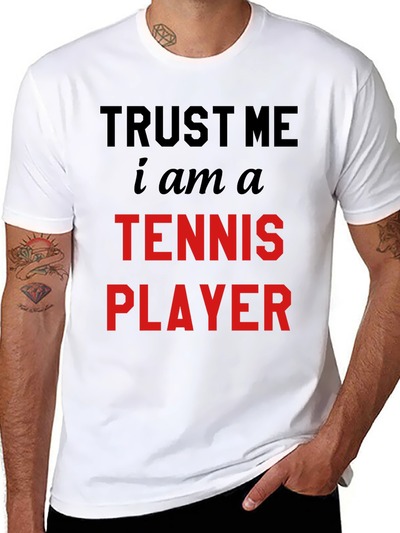 Trust Me Tennis Player Tee