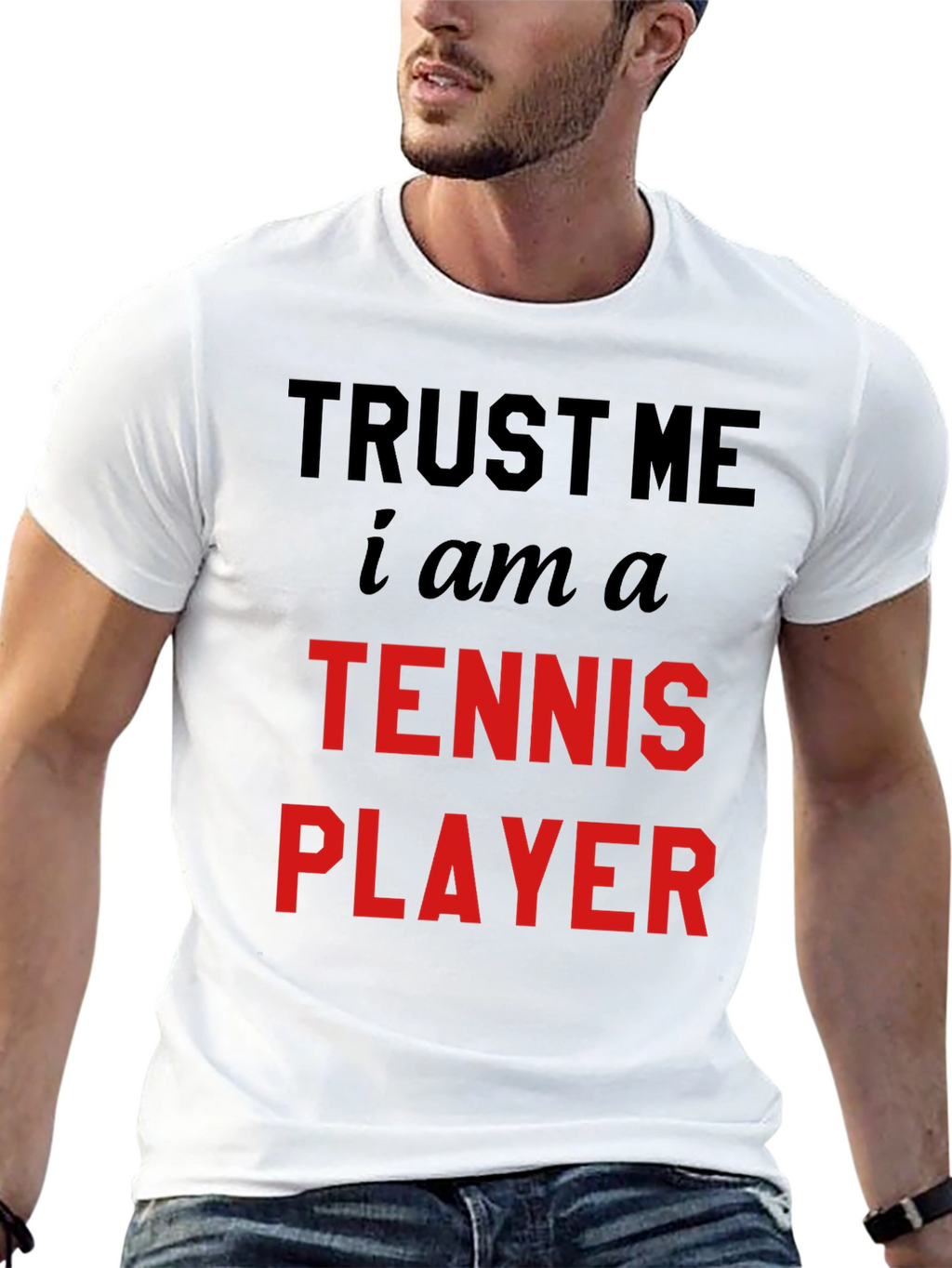 Trust Me Tennis Player Tee