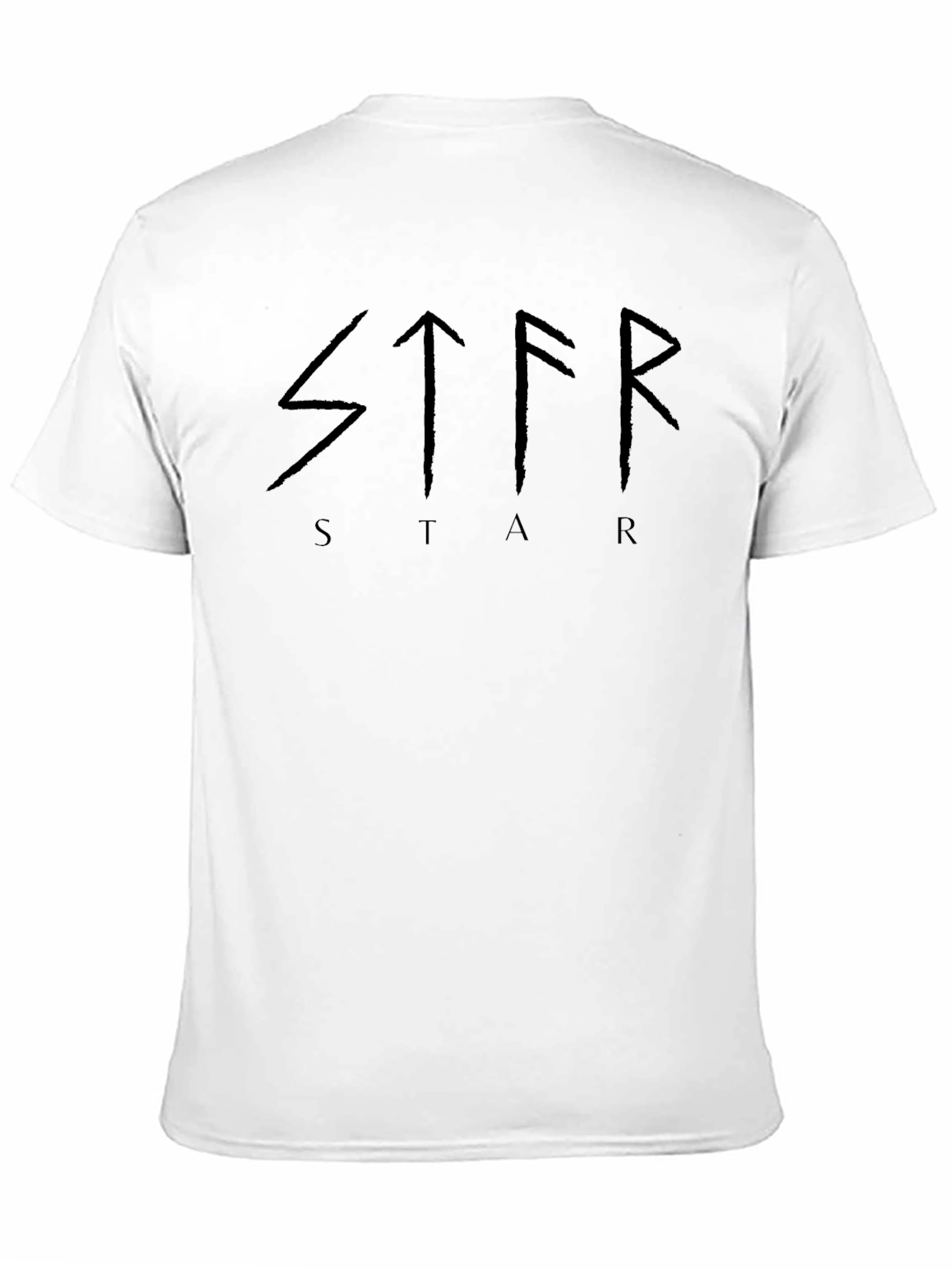 Black STAR Graphic Tee Shirt - Viking Runes