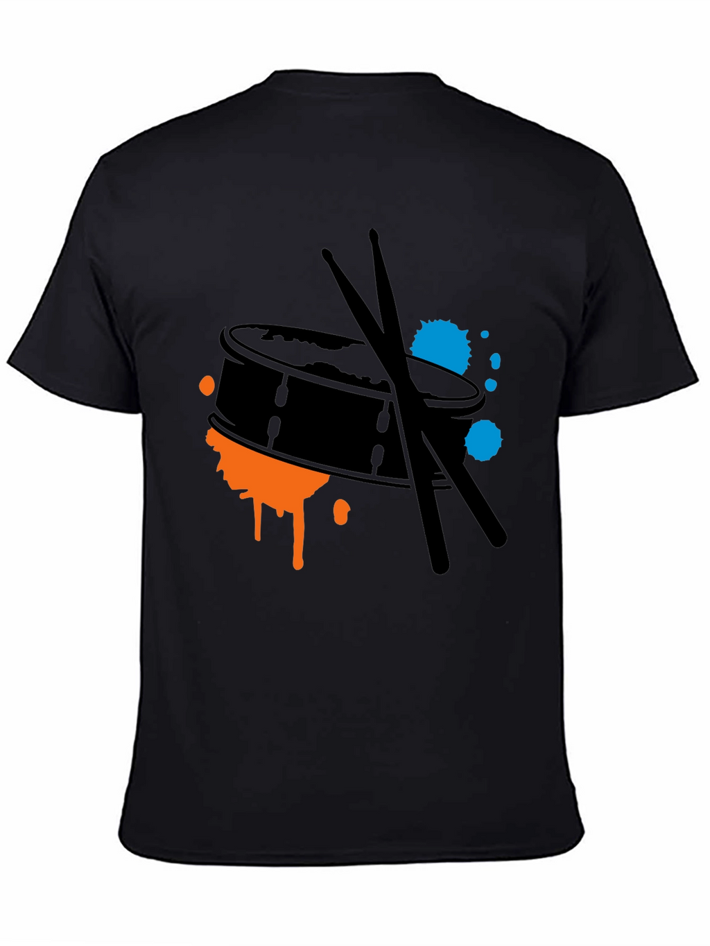 Drum Kit Splash Graphic Tee - Black