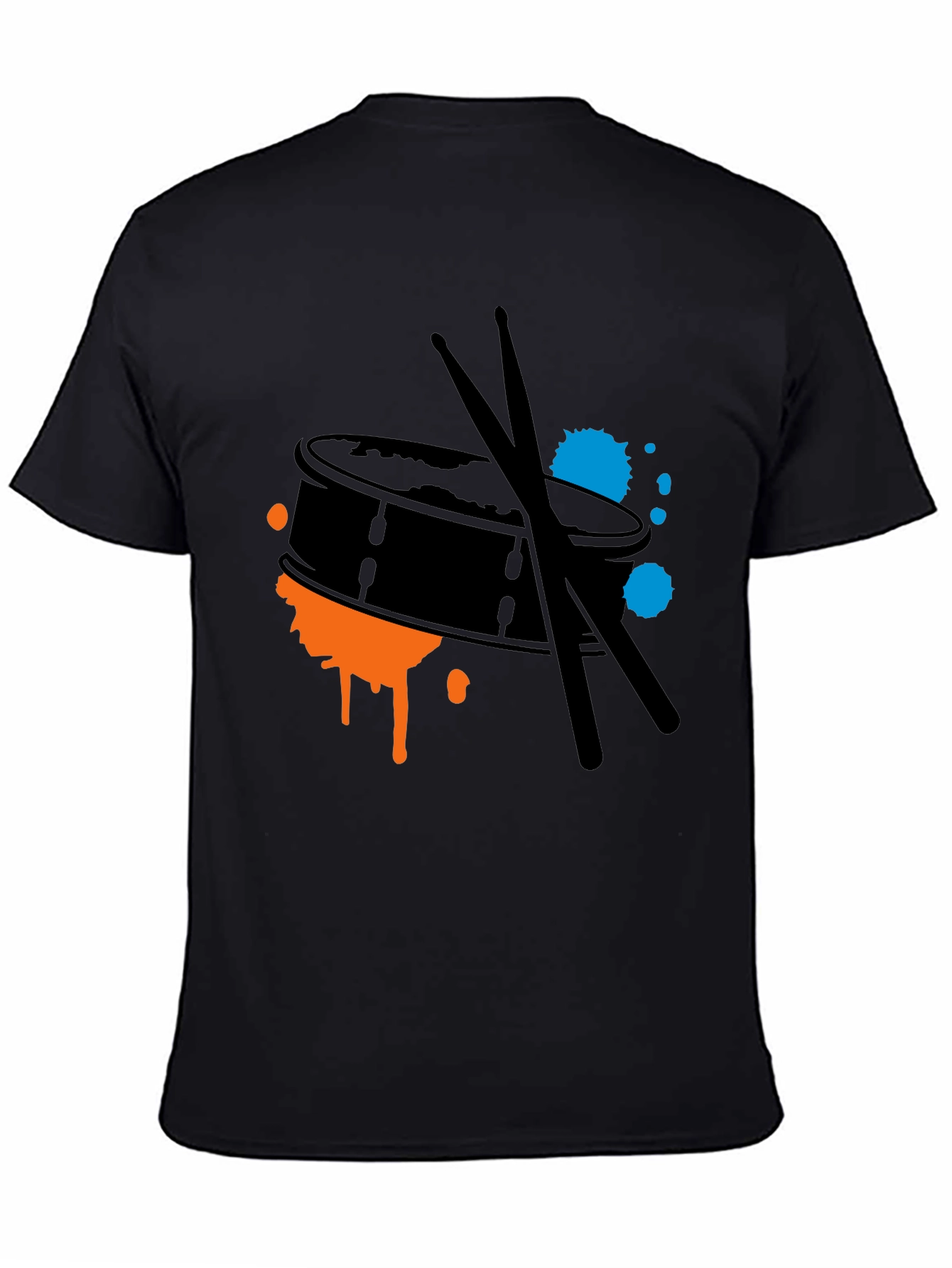 Drum Kit Splash Graphic Tee - Black