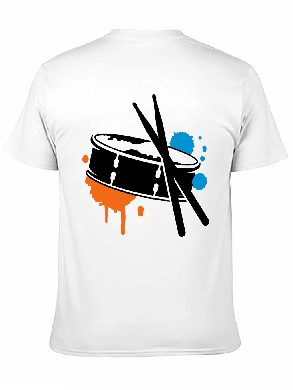 Drum Kit Splash Graphic Tee - Black